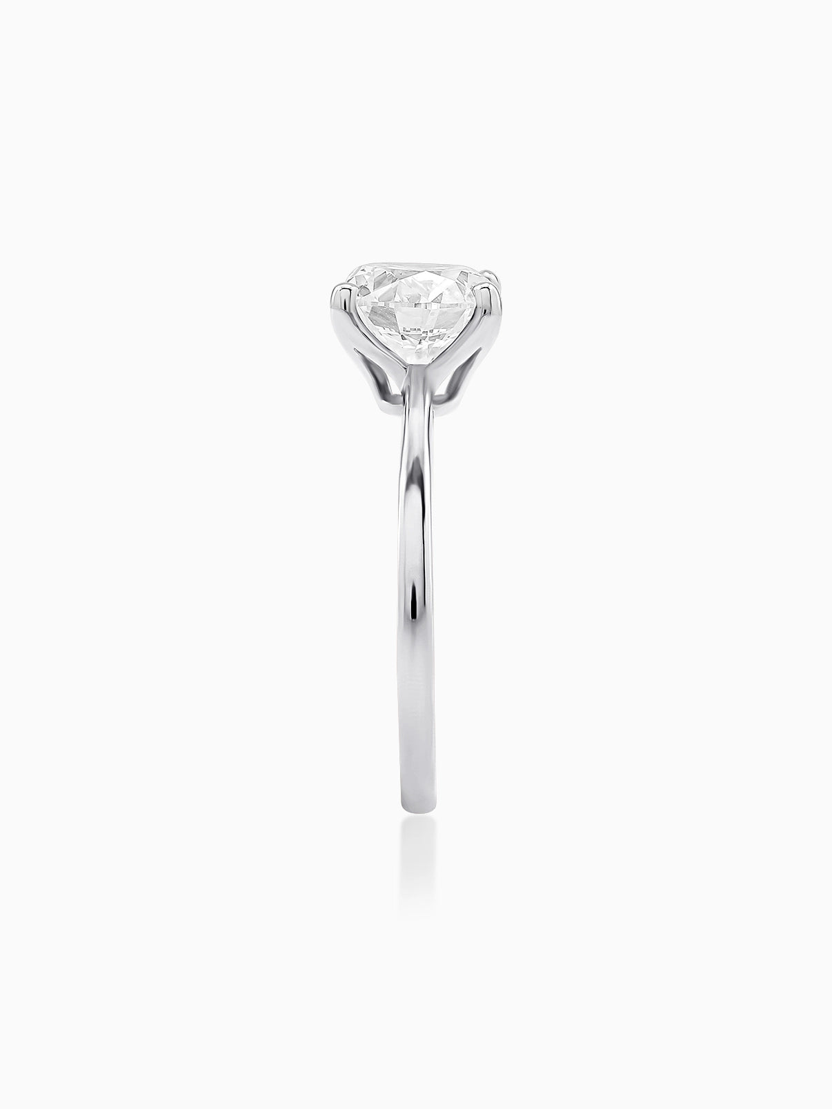 Refined Round Solitaire Ring - Evol Jewels