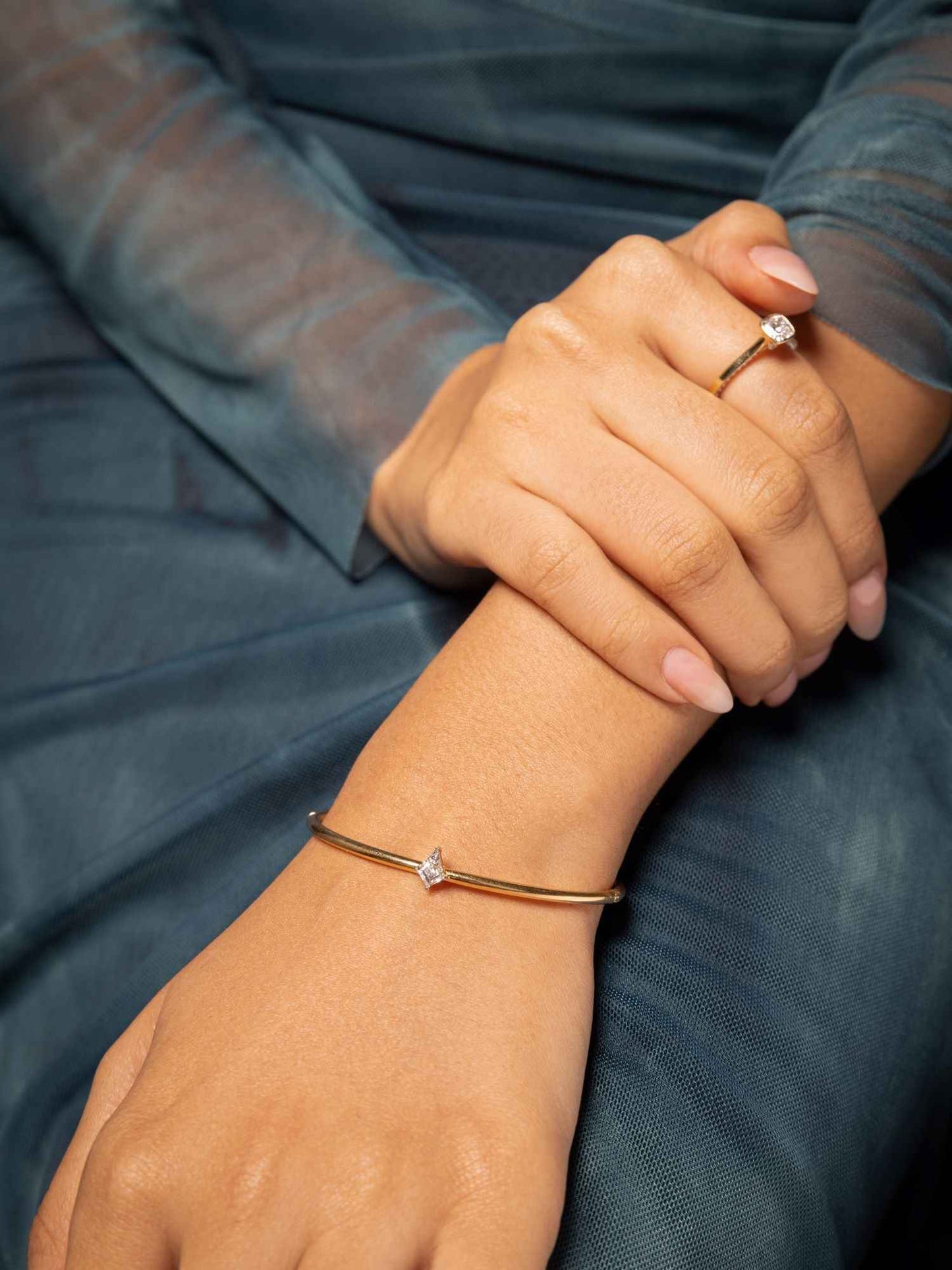 Enola Diamond Bangle Bracelet