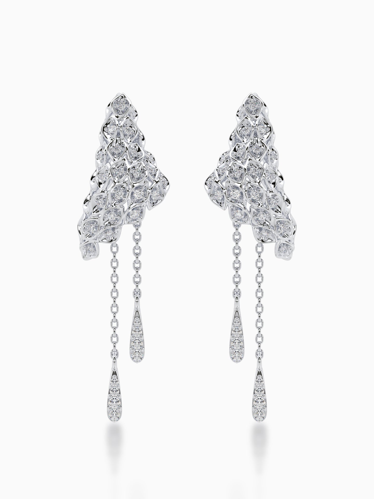 Sunlit serenade diamond earrings