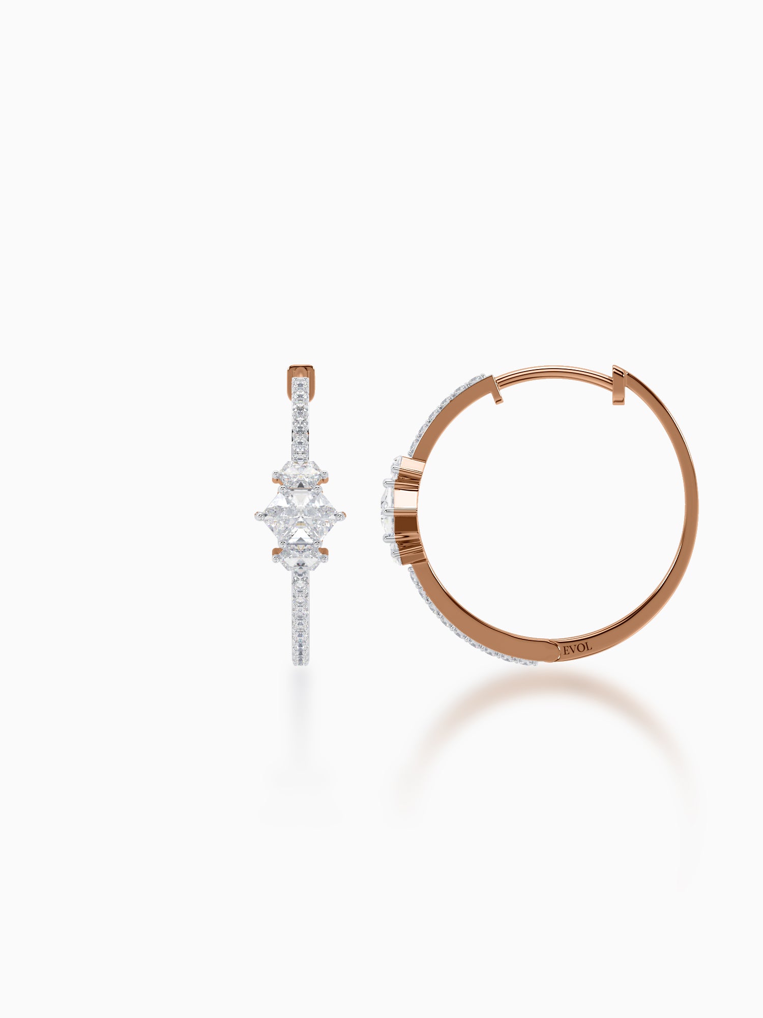 Nysa diamond earrings - Evol Jewels