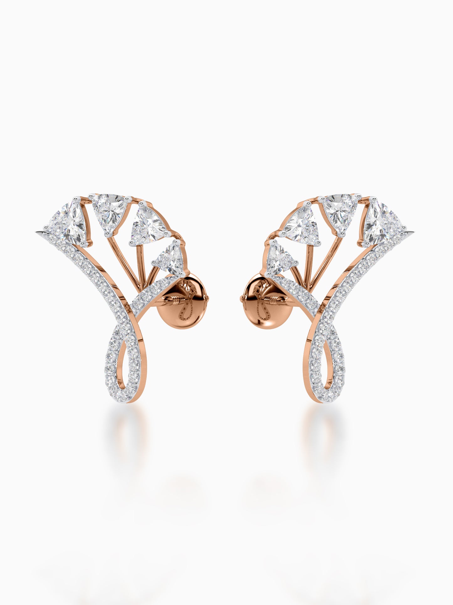 Gilded Stardust Diamond Earrings - Evol Jewels