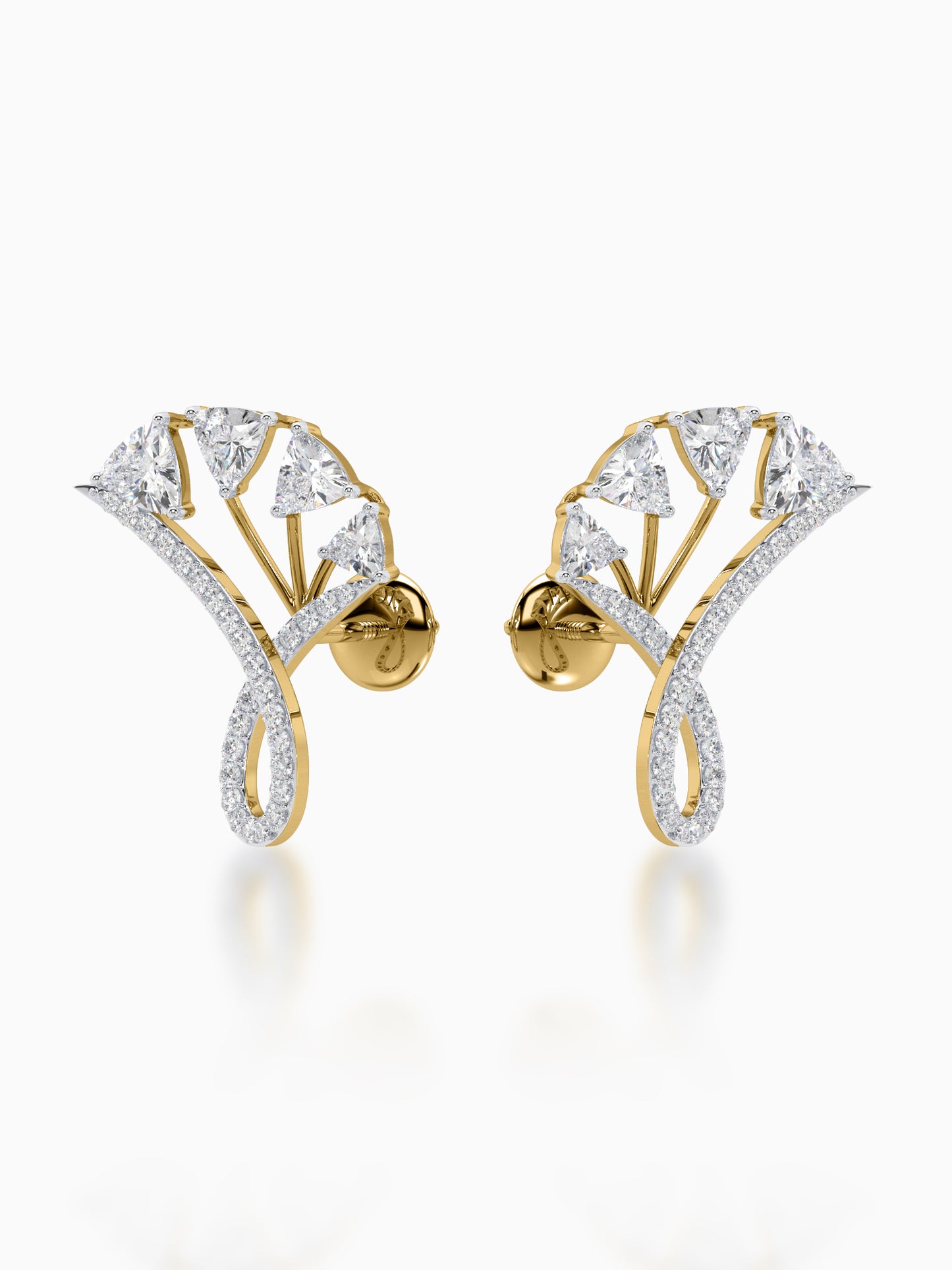 Gilded Stardust Diamond Earrings