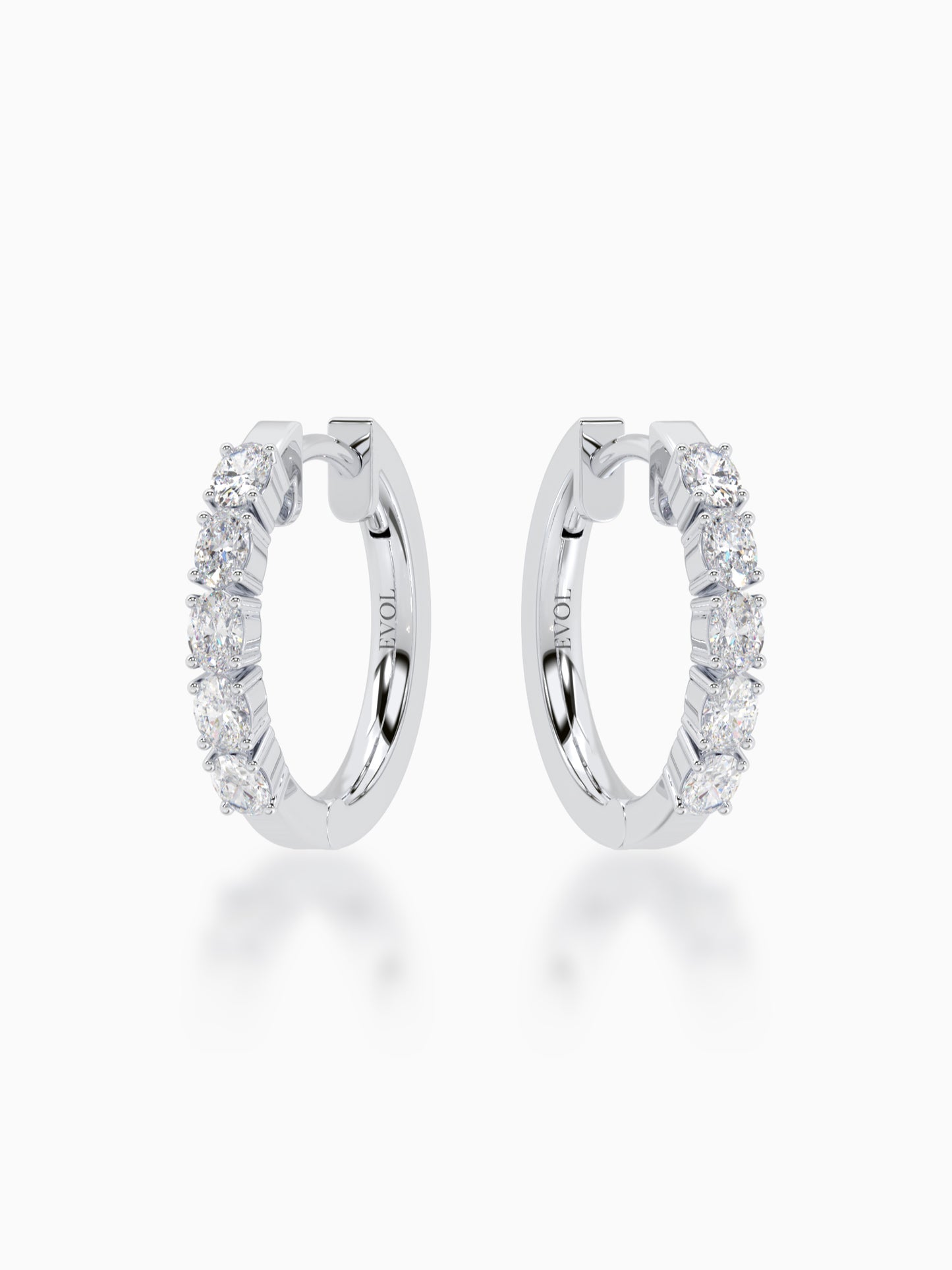 Nomadic Diamond Huggie Earring - Evol Jewels