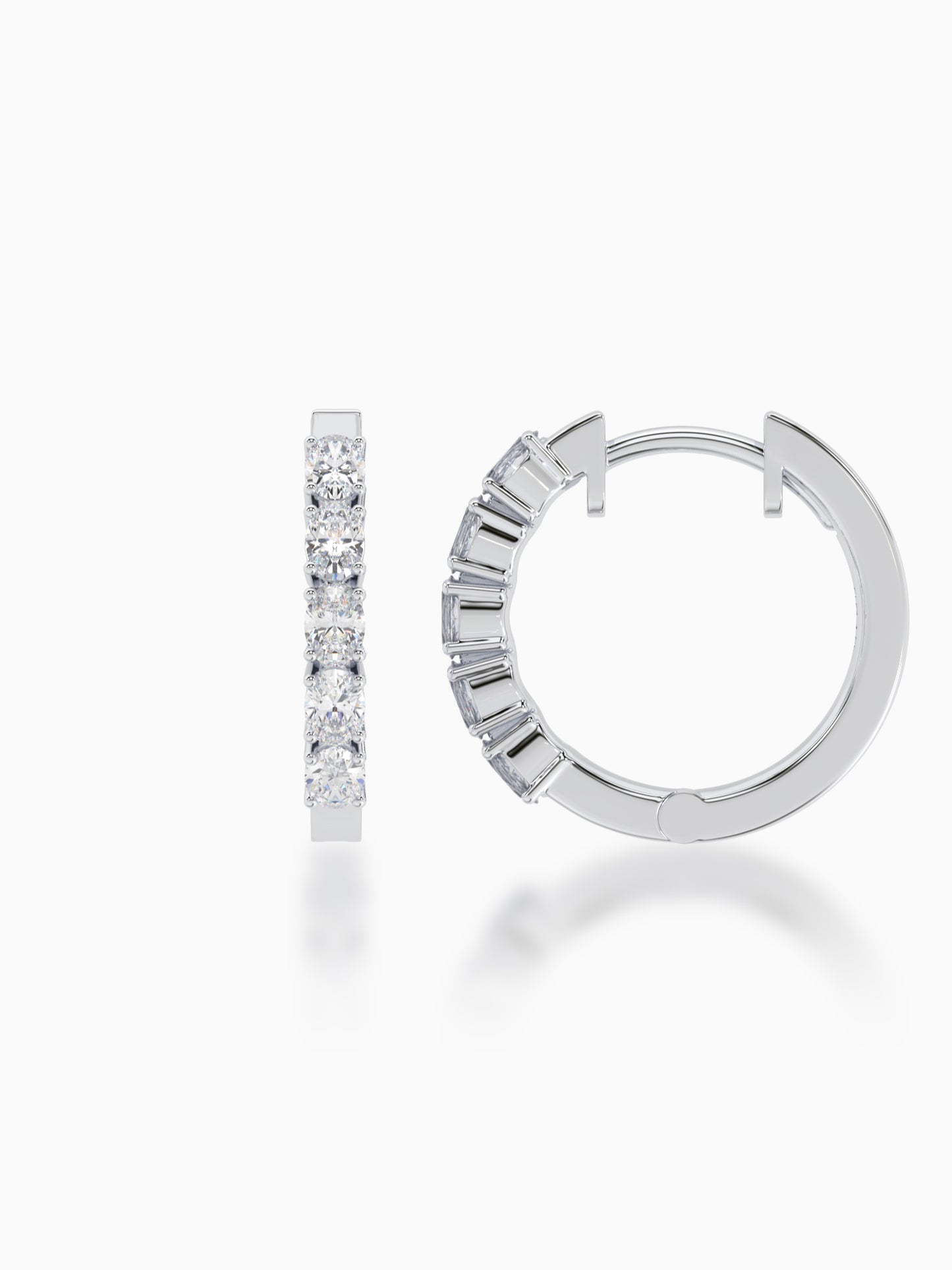Nomadic Diamond Huggie Earring - Evol Jewels