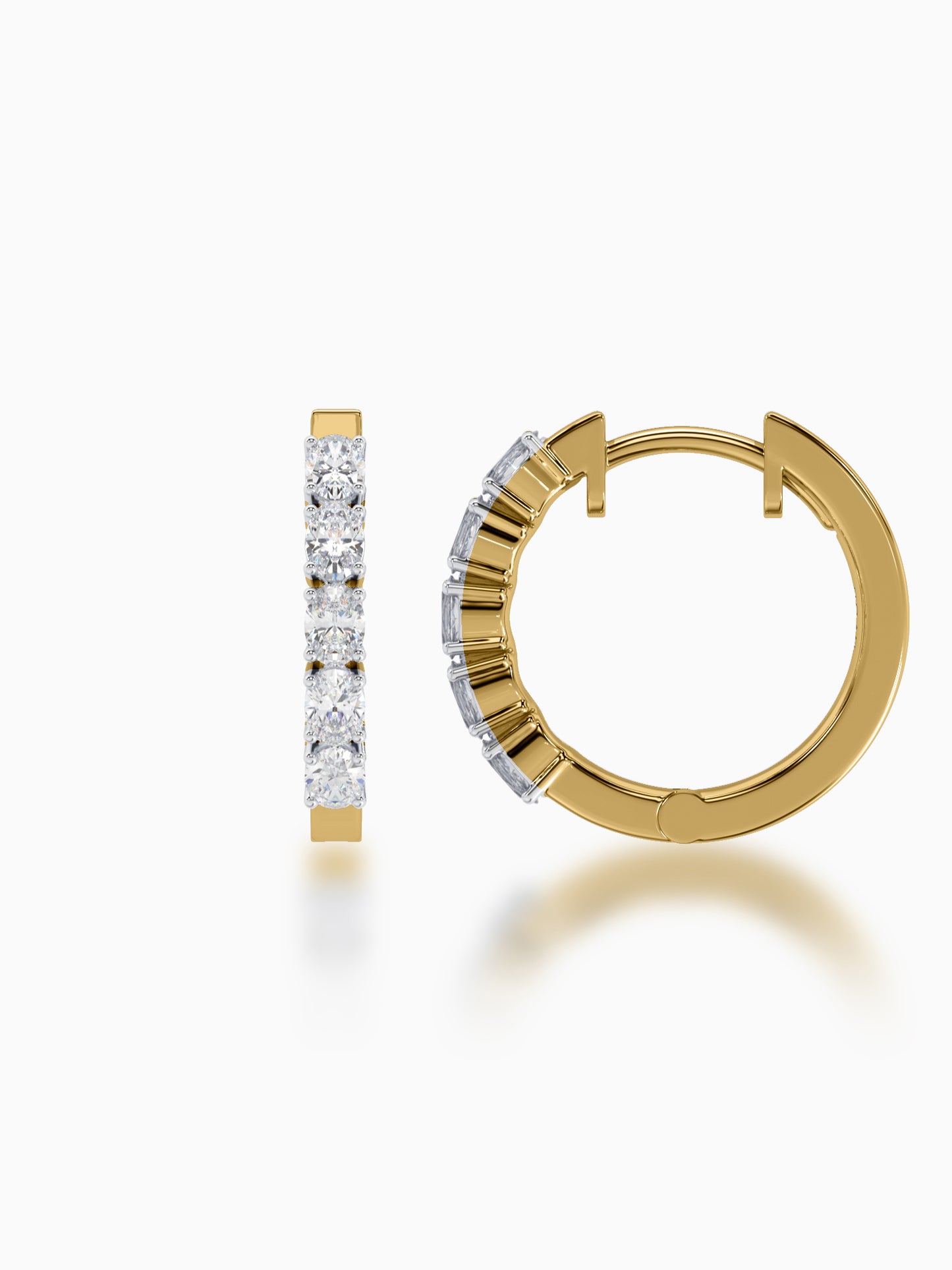 Nomadic Diamond Huggie Earring - Evol Jewels
