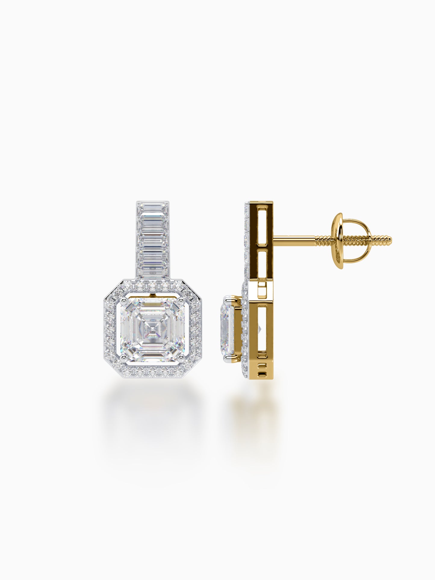 Embrace Diamond Halo Earrings - Evol Jewels