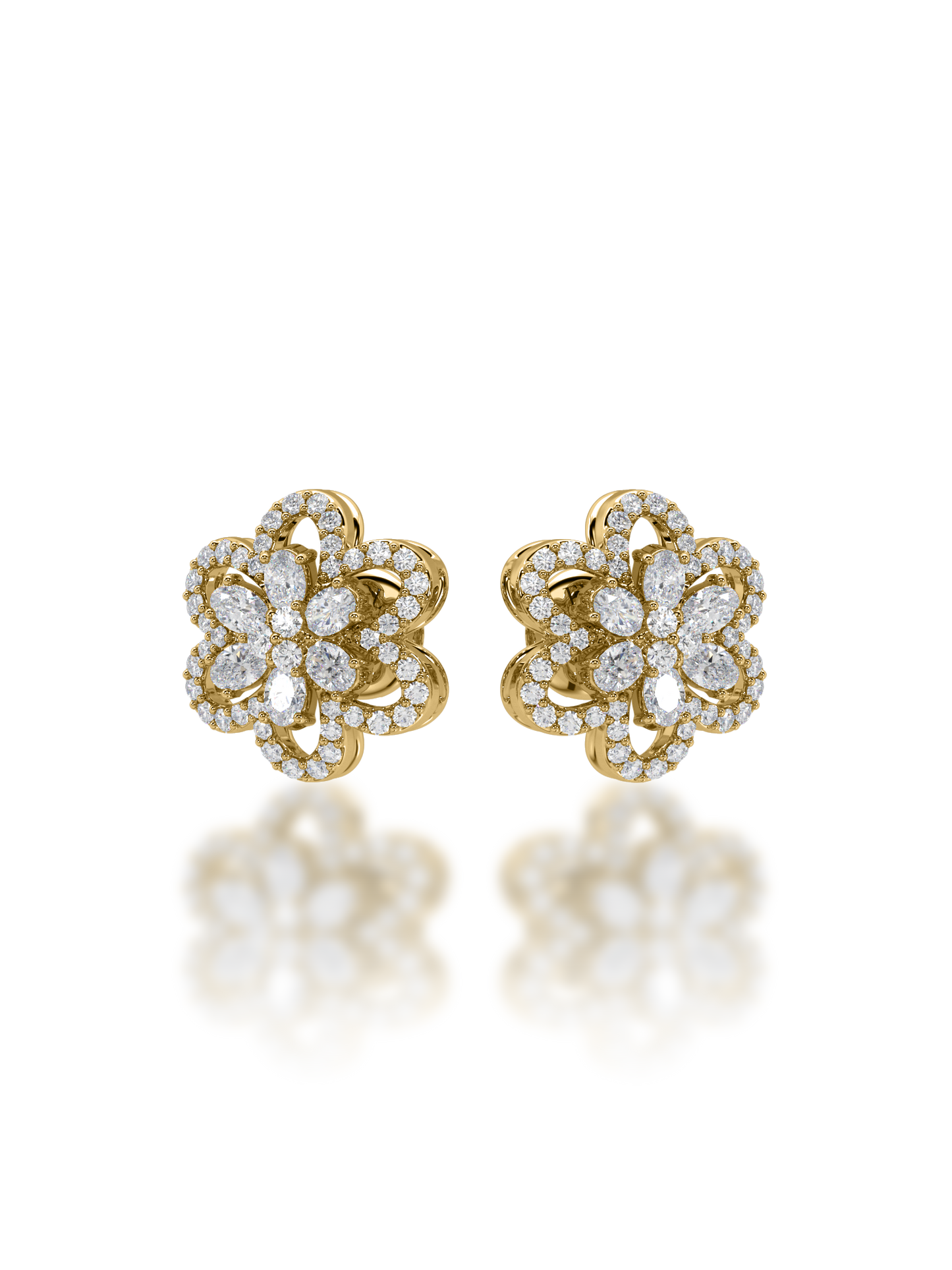 Bond of Symphony Diamond Earrings - Evol Jewels