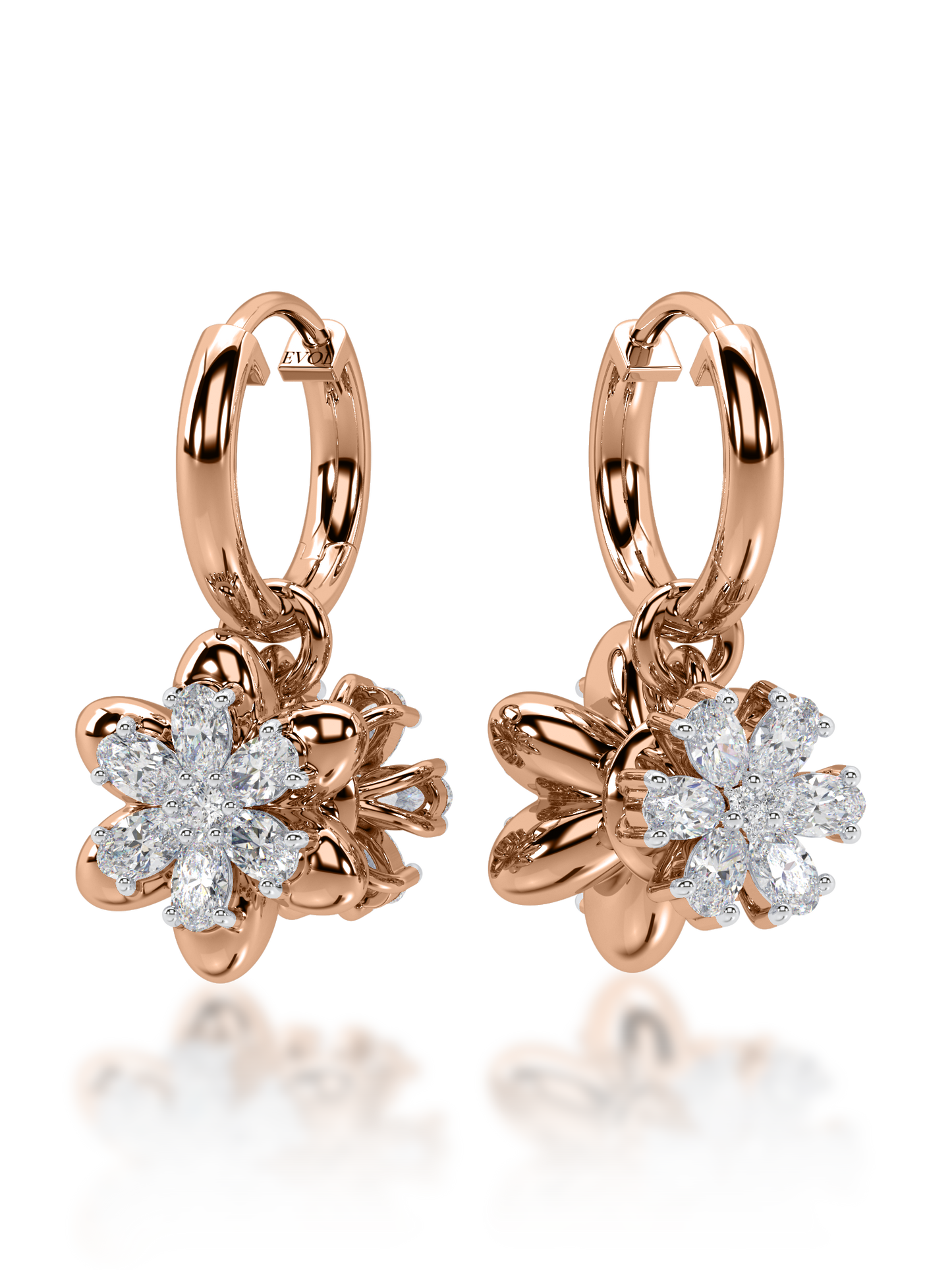 Yin & Yang Diamond Earrings - Evol Jewels