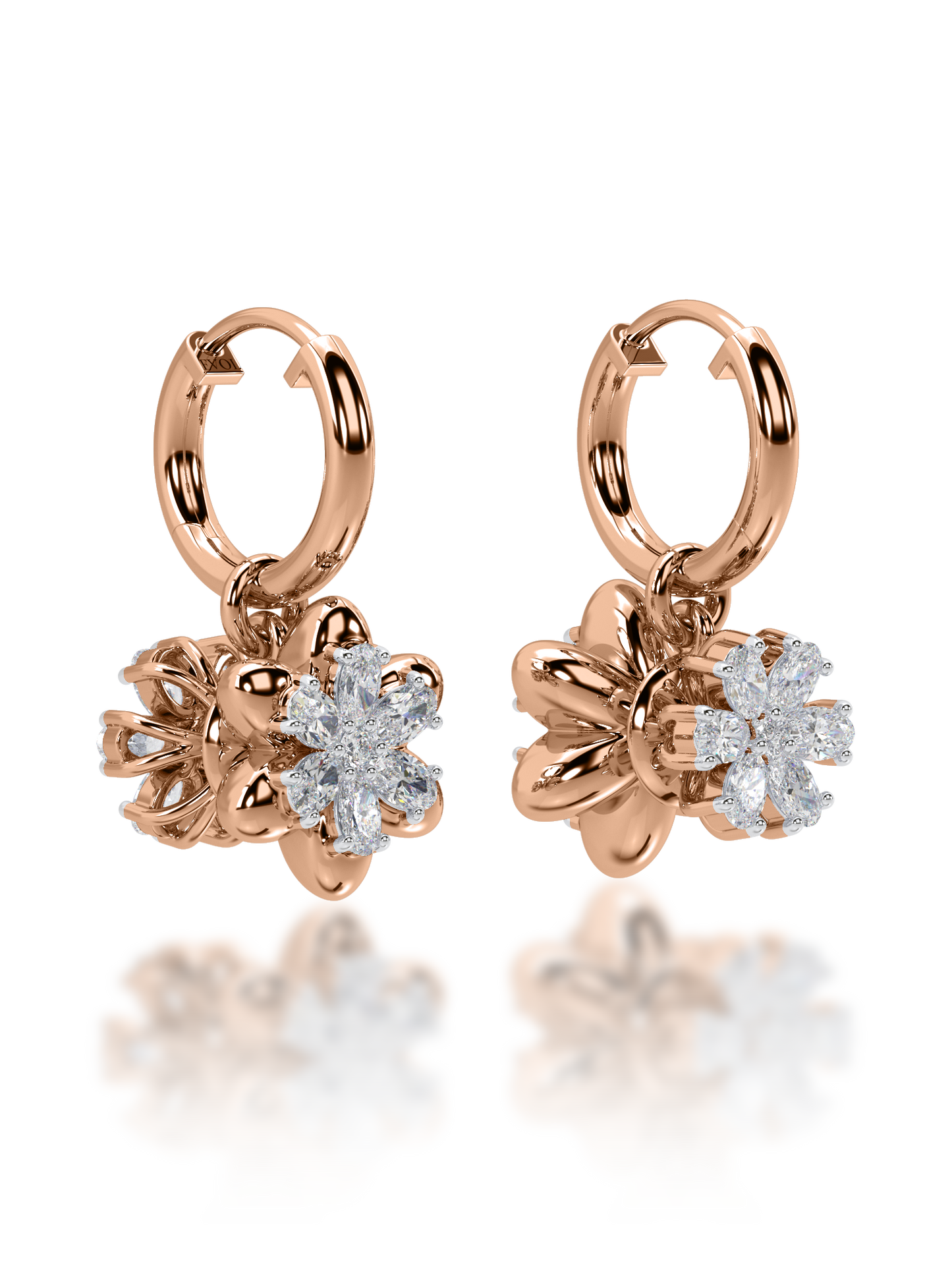 Yin & Yang Diamond Earrings - Evol Jewels