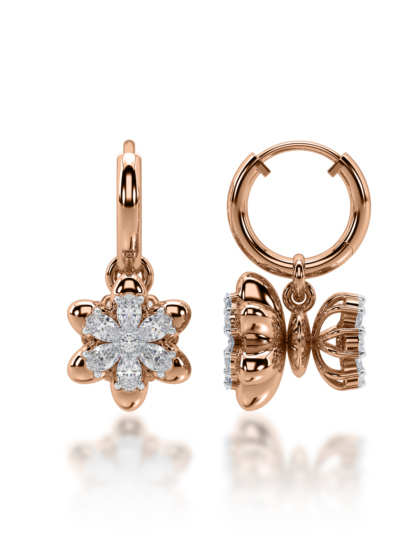 Yin & Yang Diamond Earrings - Evol Jewels