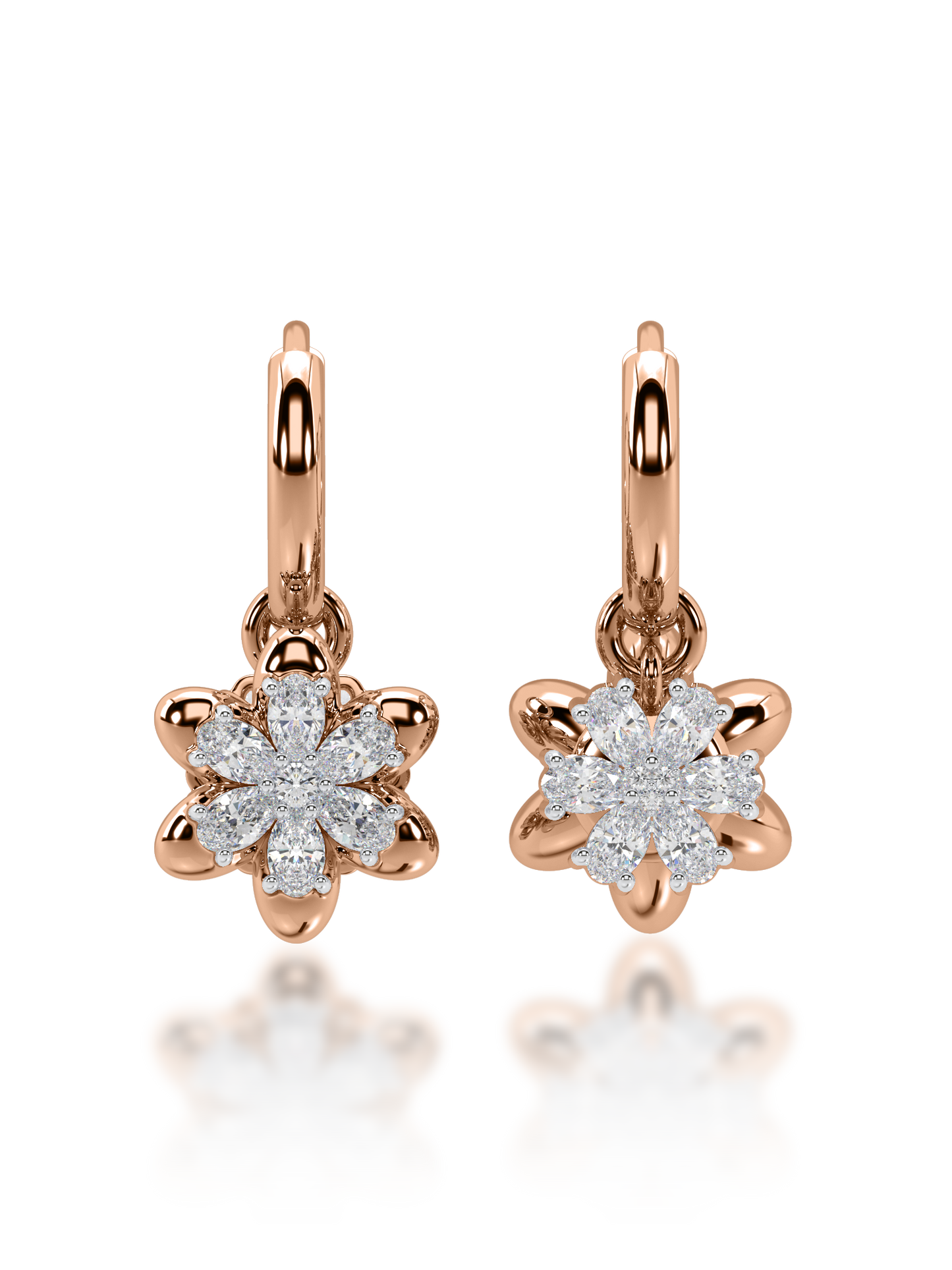 Yin & Yang Diamond Earrings - Evol Jewels