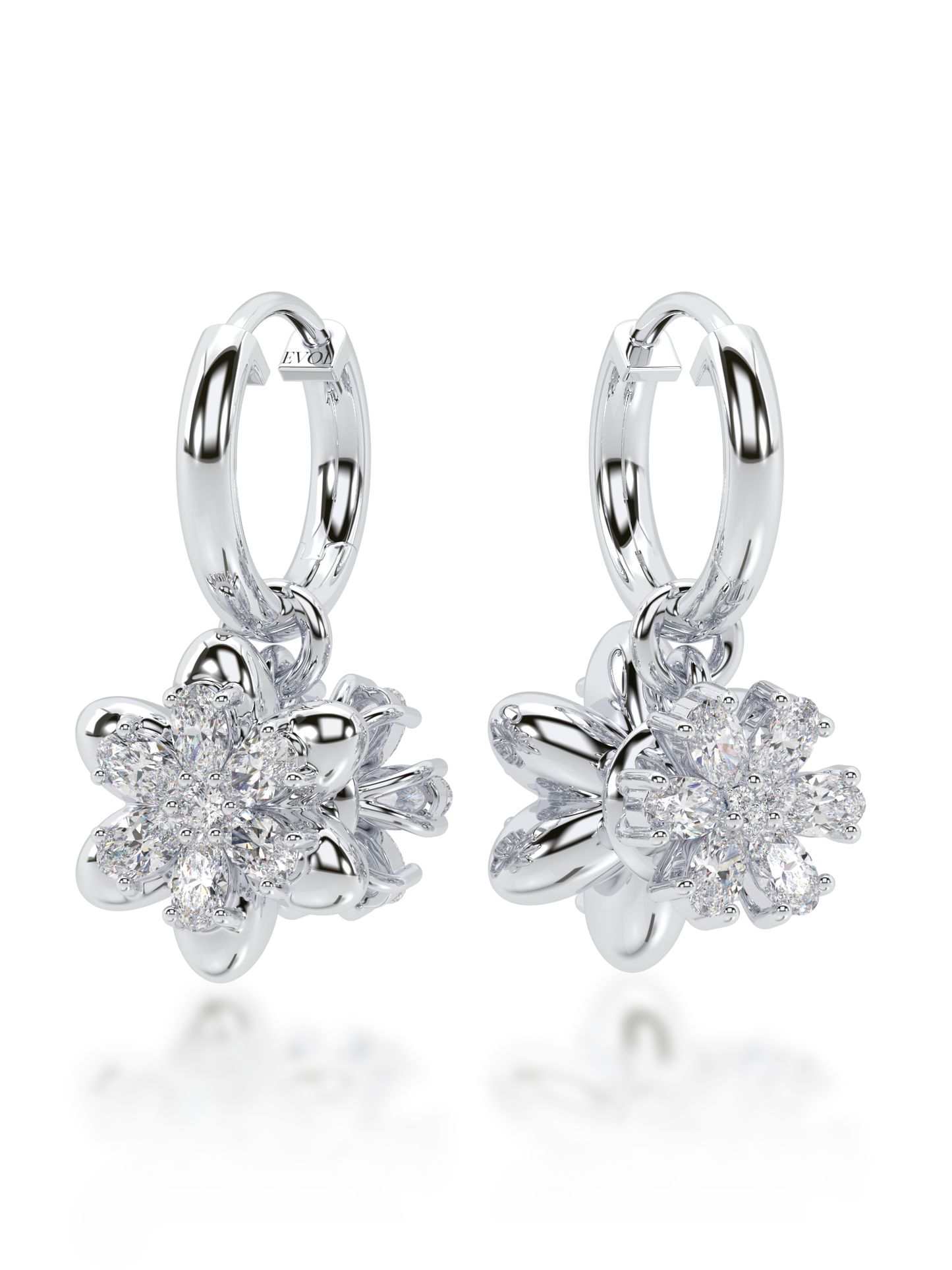 Yin & Yang Diamond Earrings - Evol Jewels