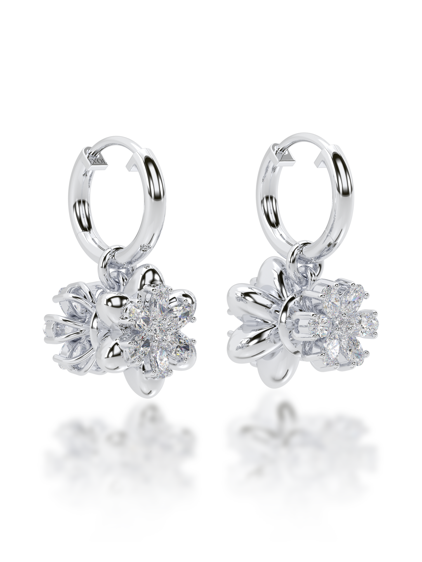 Yin & Yang Diamond Earrings - Evol Jewels
