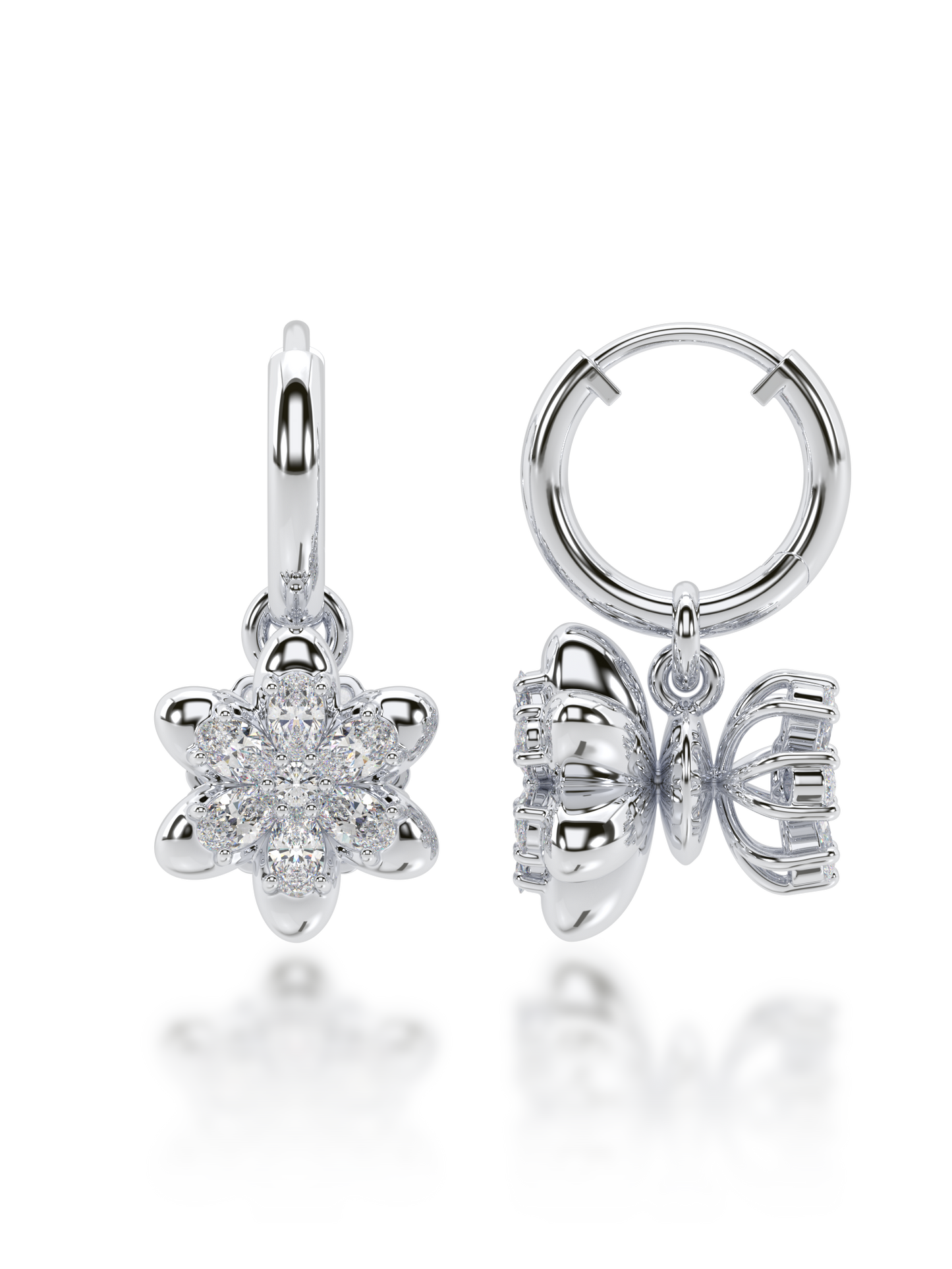 Yin & Yang Diamond Earrings - Evol Jewels