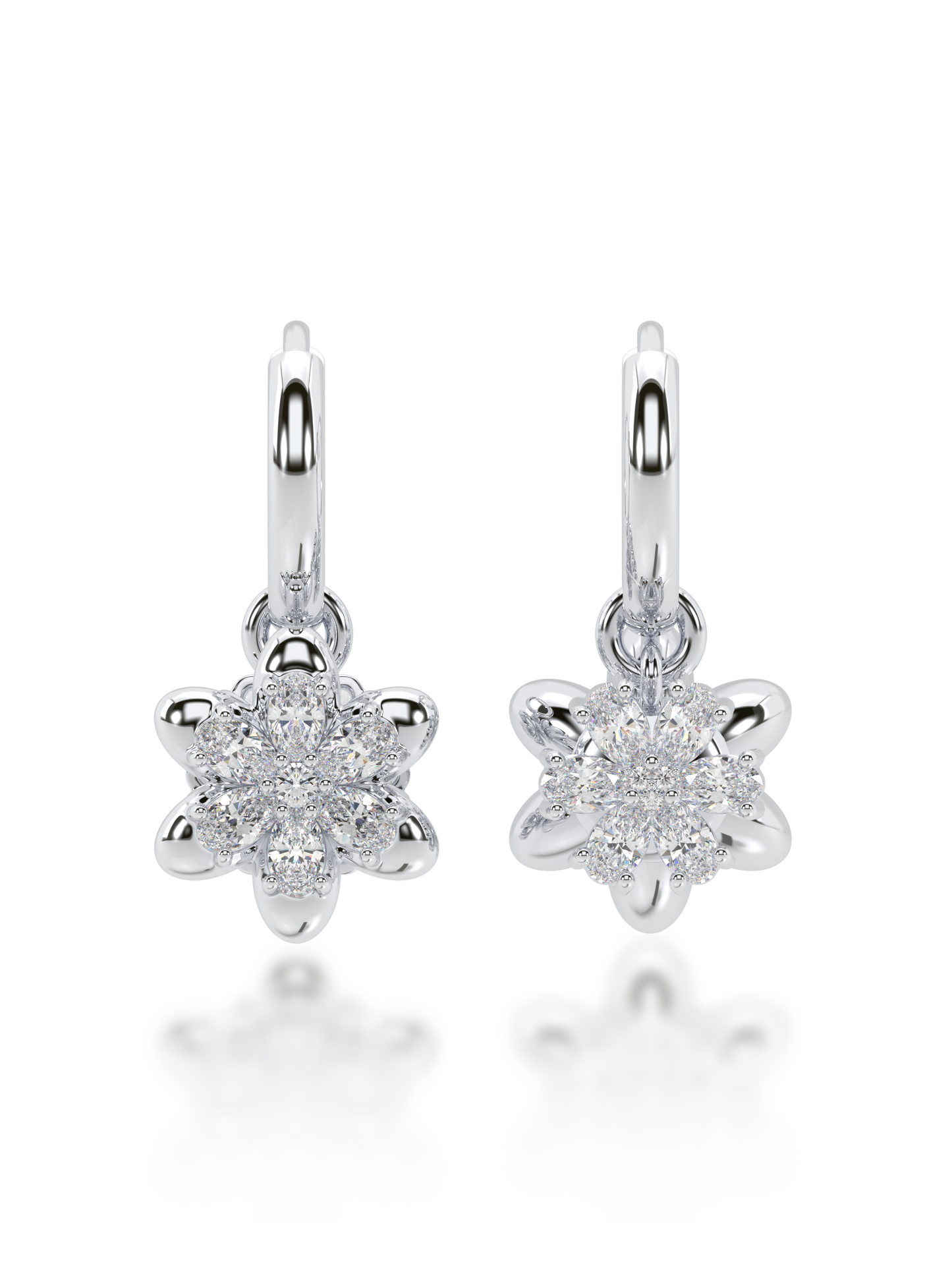 Yin & Yang Diamond Earrings - Evol Jewels