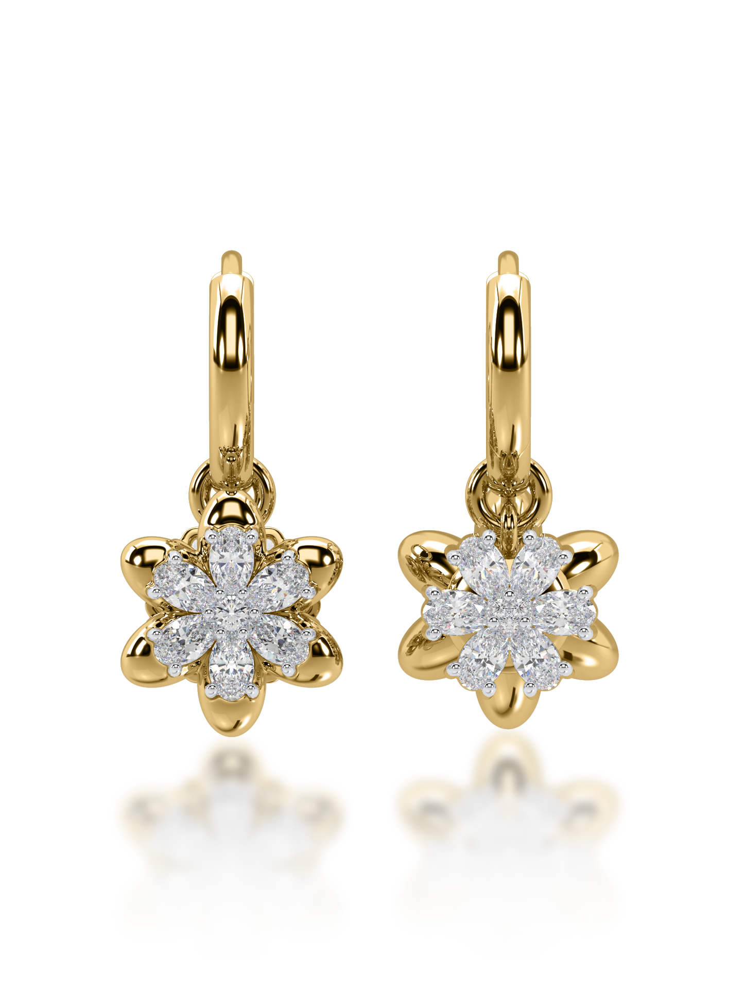 Yin & Yang Diamond Earrings - Evol Jewels