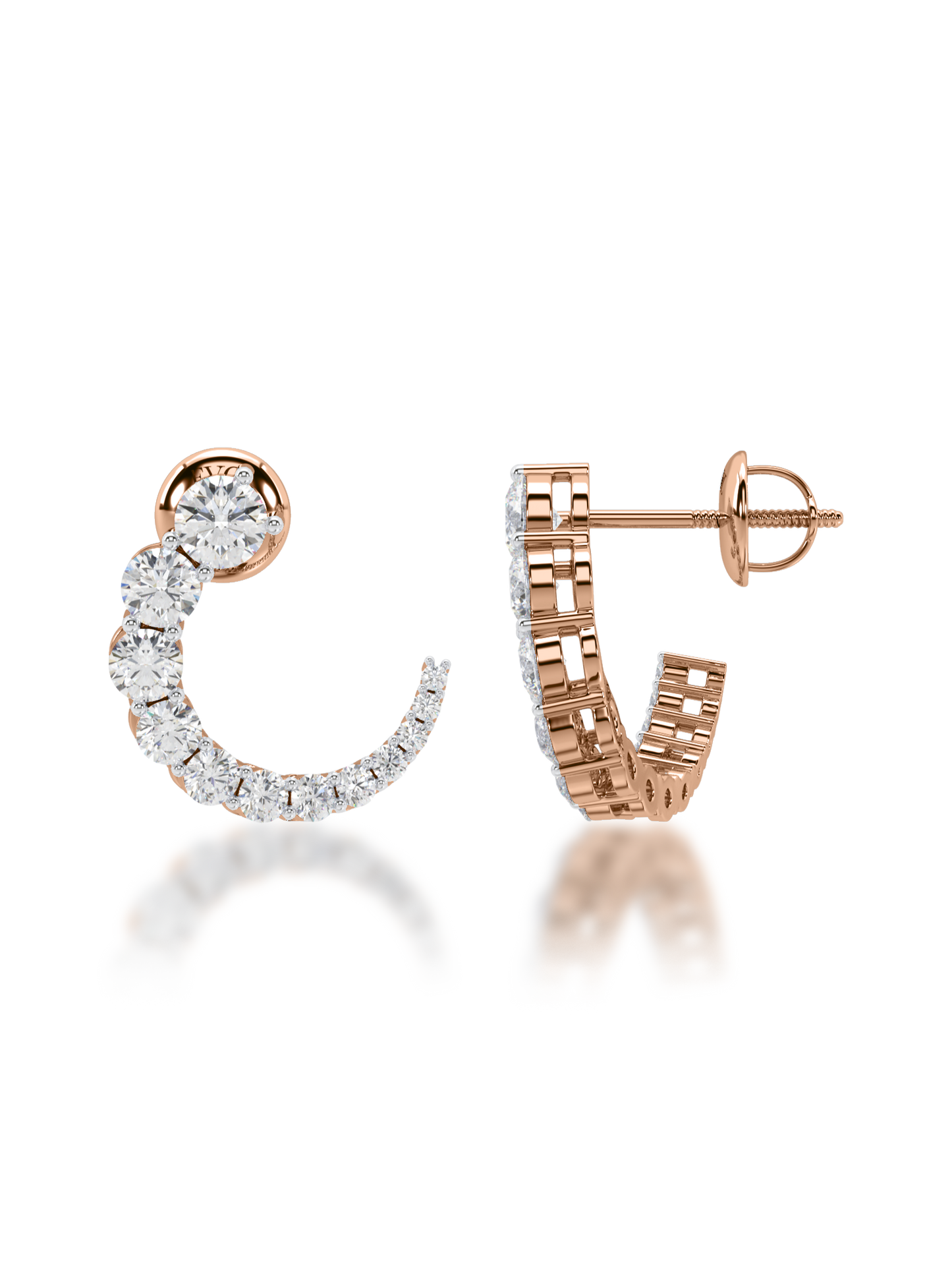Moonlit Sparkle Diamond Earrings - Evol Jewels