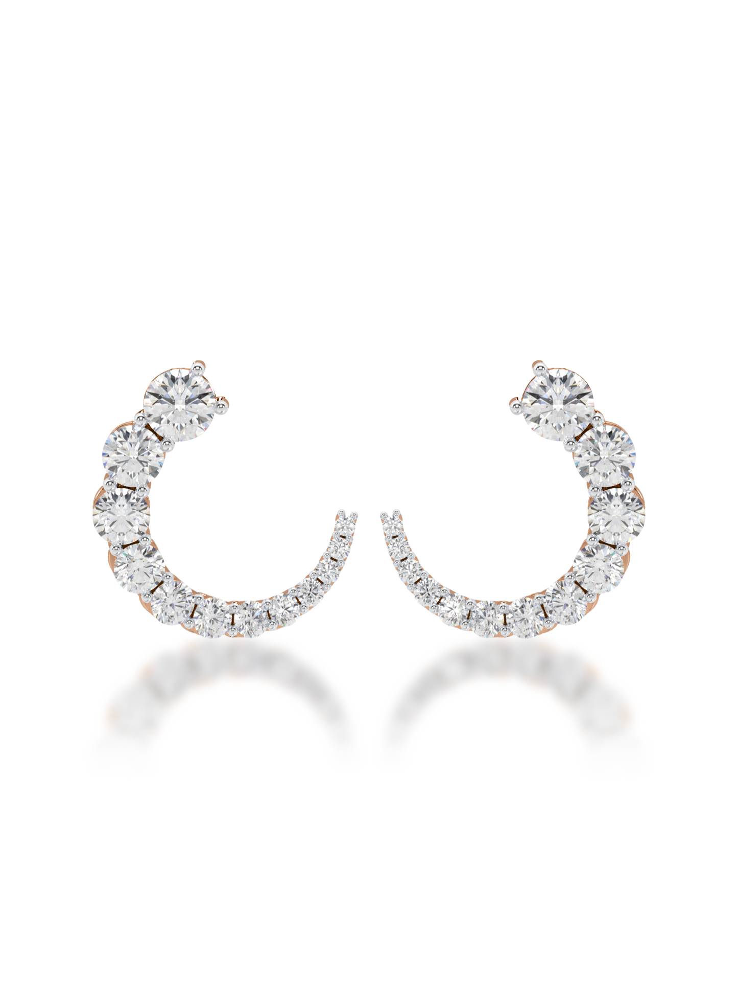 Moonlit Sparkle Diamond Earrings - Evol Jewels
