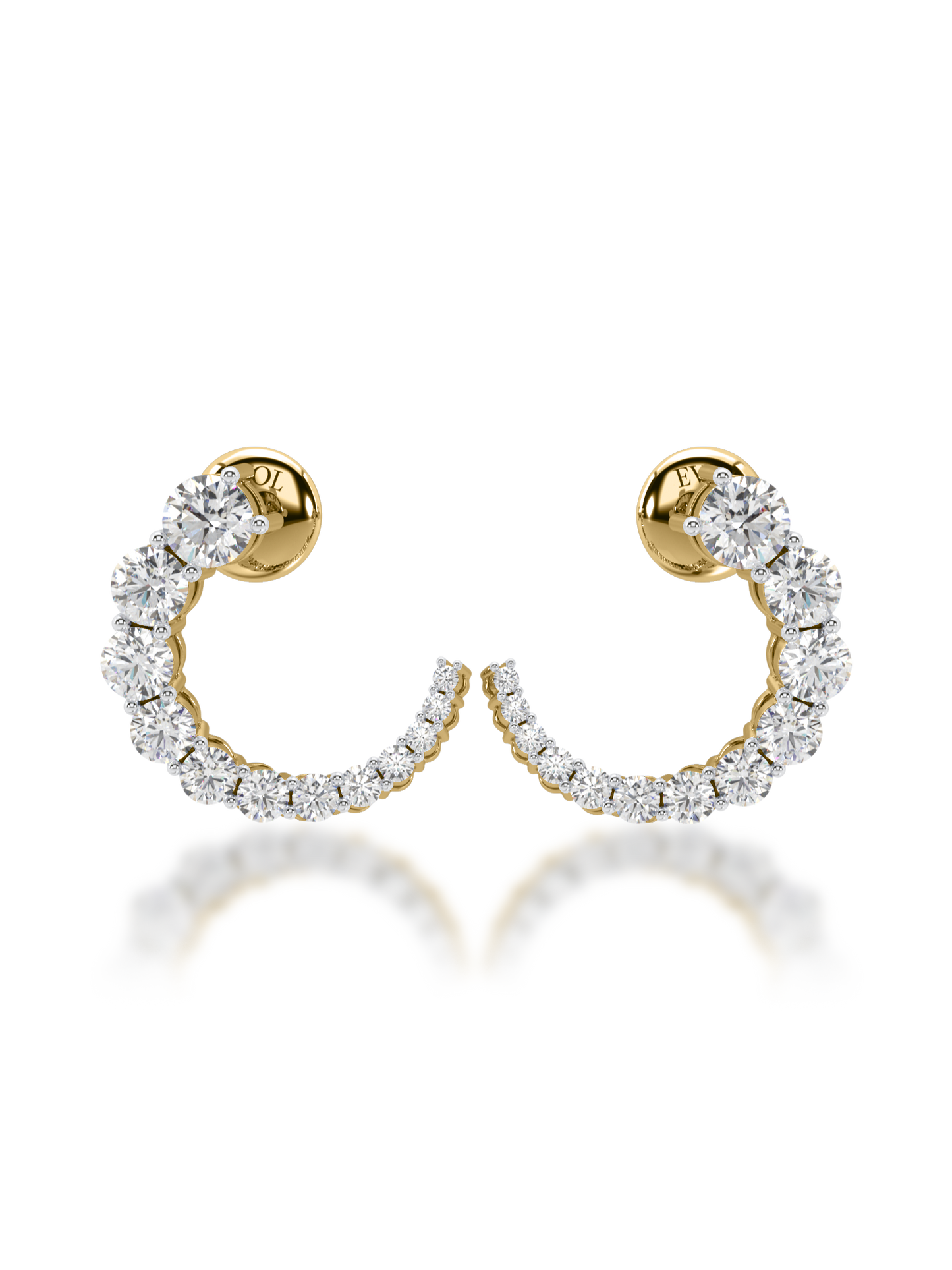 Moonlit Sparkle Diamond Earrings - Evol Jewels