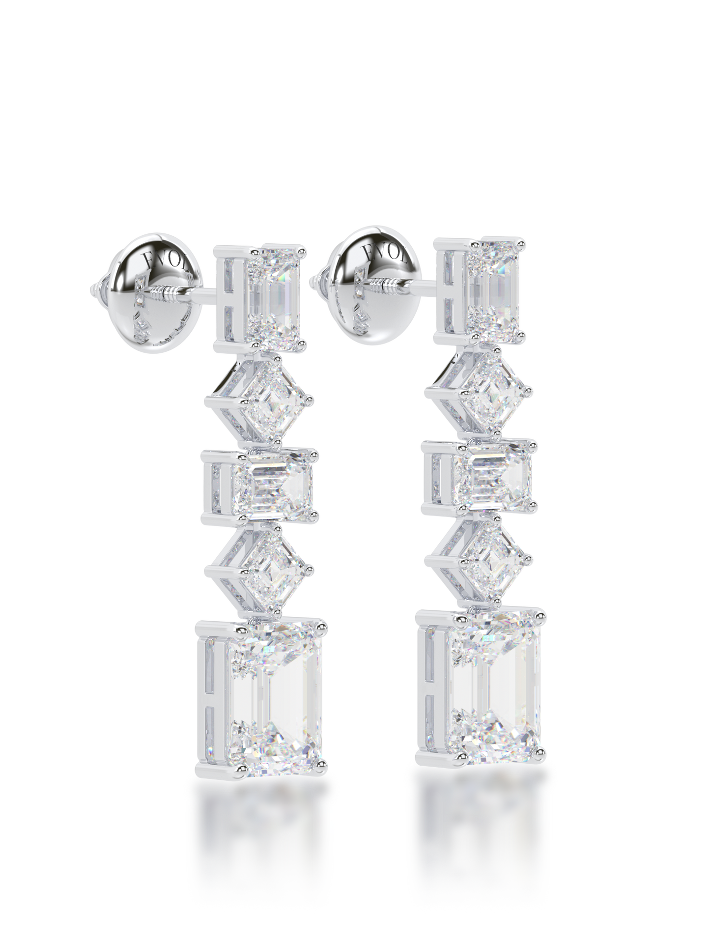 Cascade Diamond Earrings - Evol Jewels