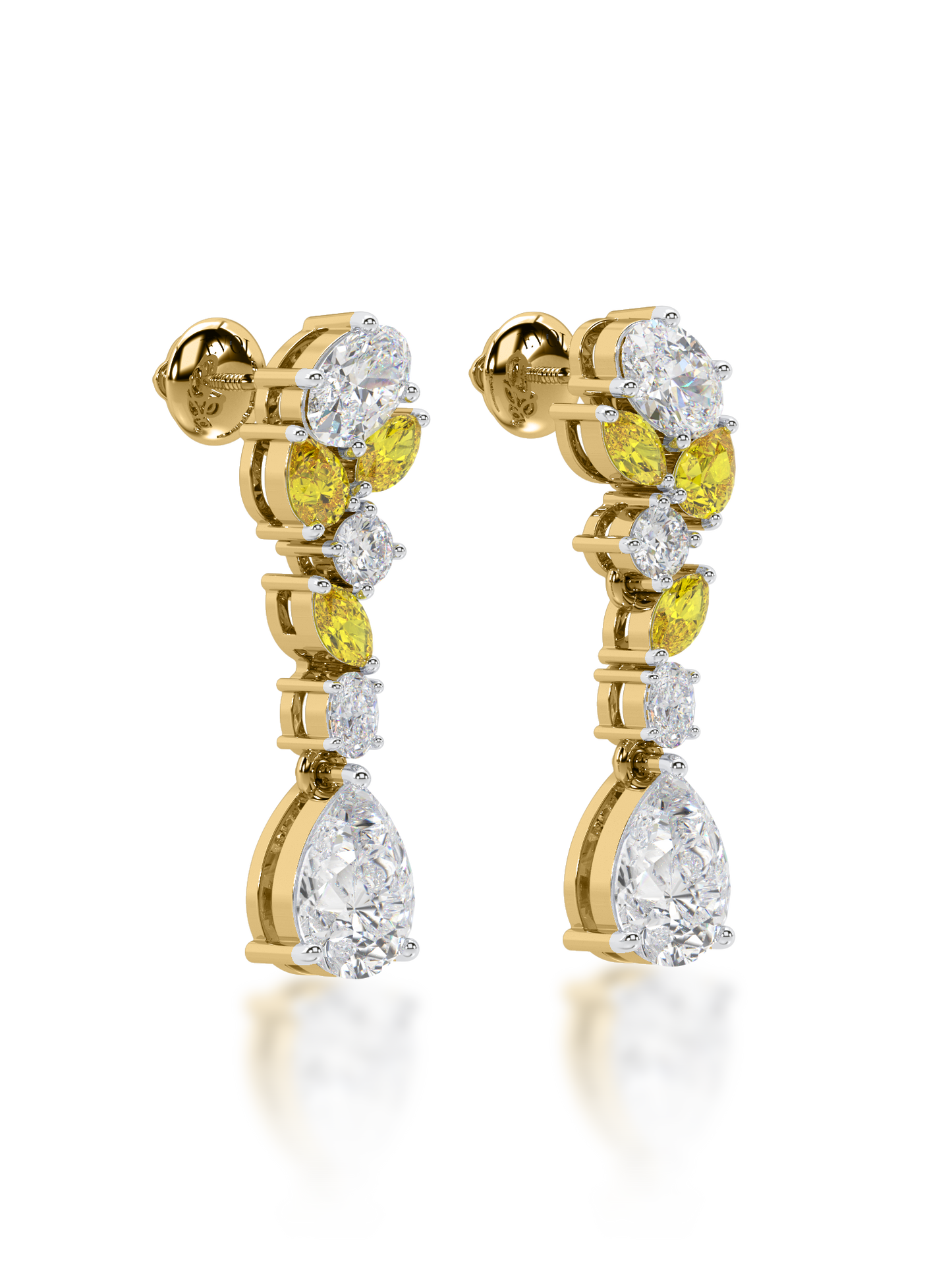 Summer Bloom Diamond Earrings - Evol Jewels