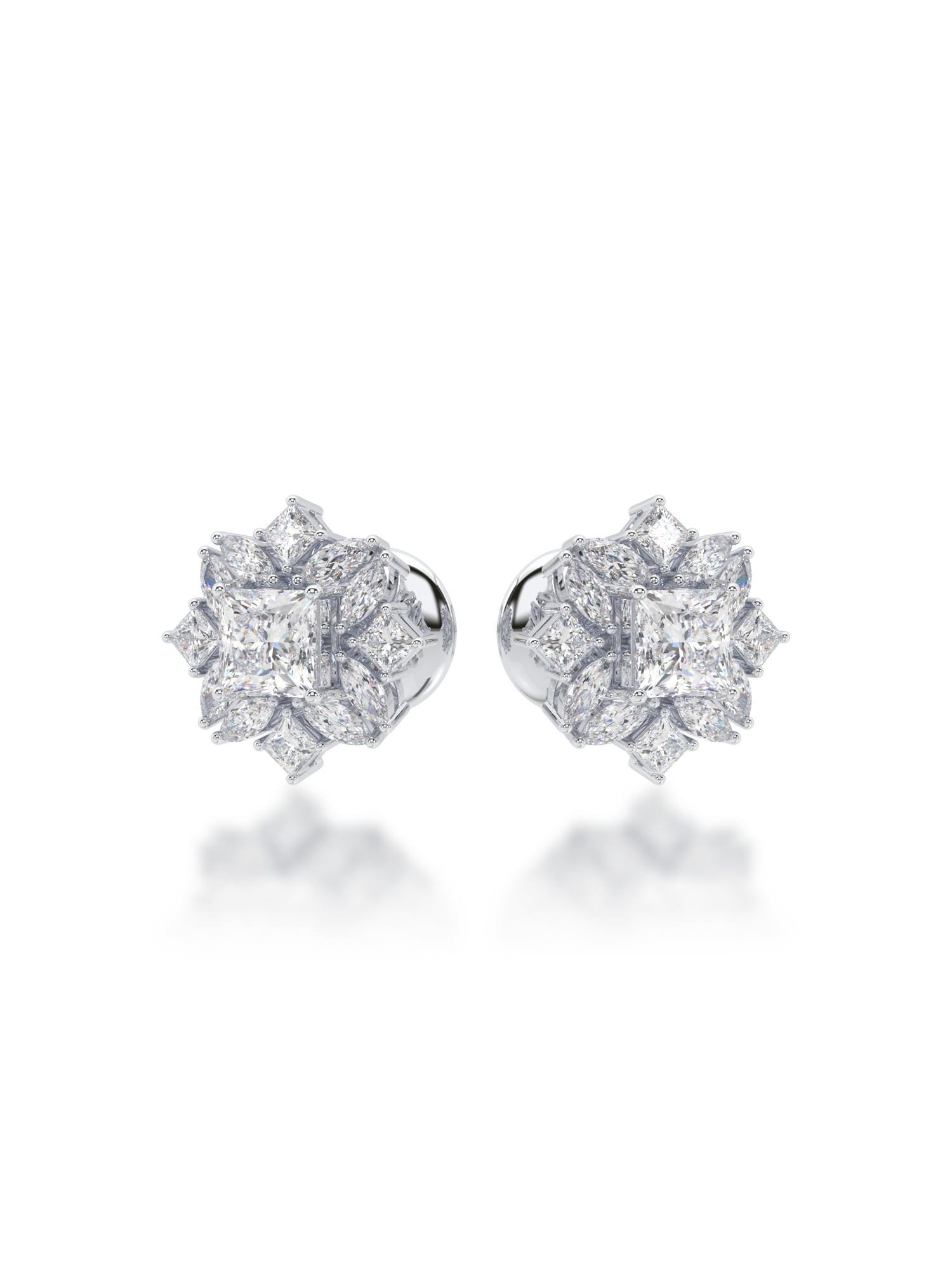 Jardin Diamond Earrings - Evol Jewels