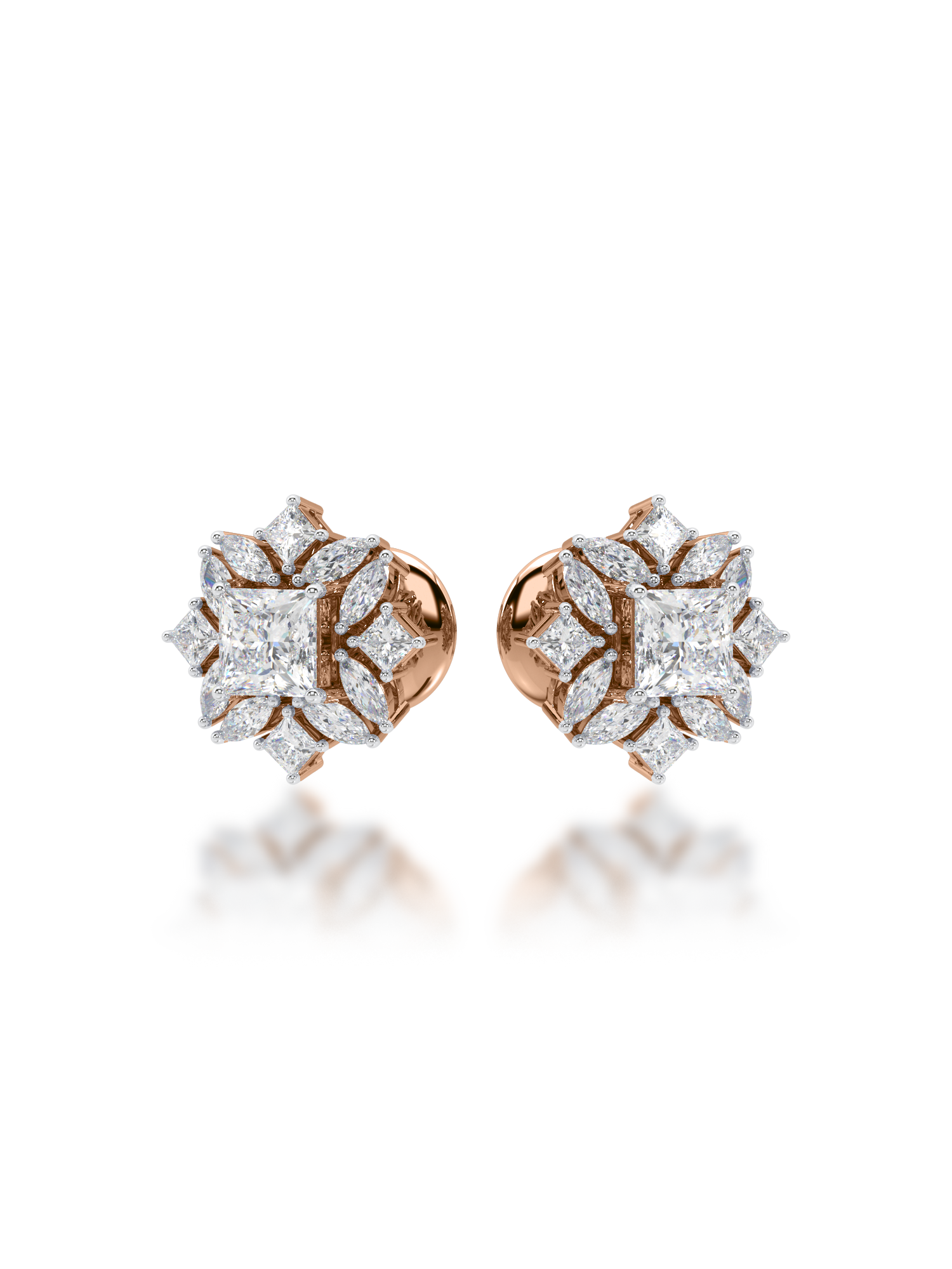 Jardin Diamond Earrings - Evol Jewels