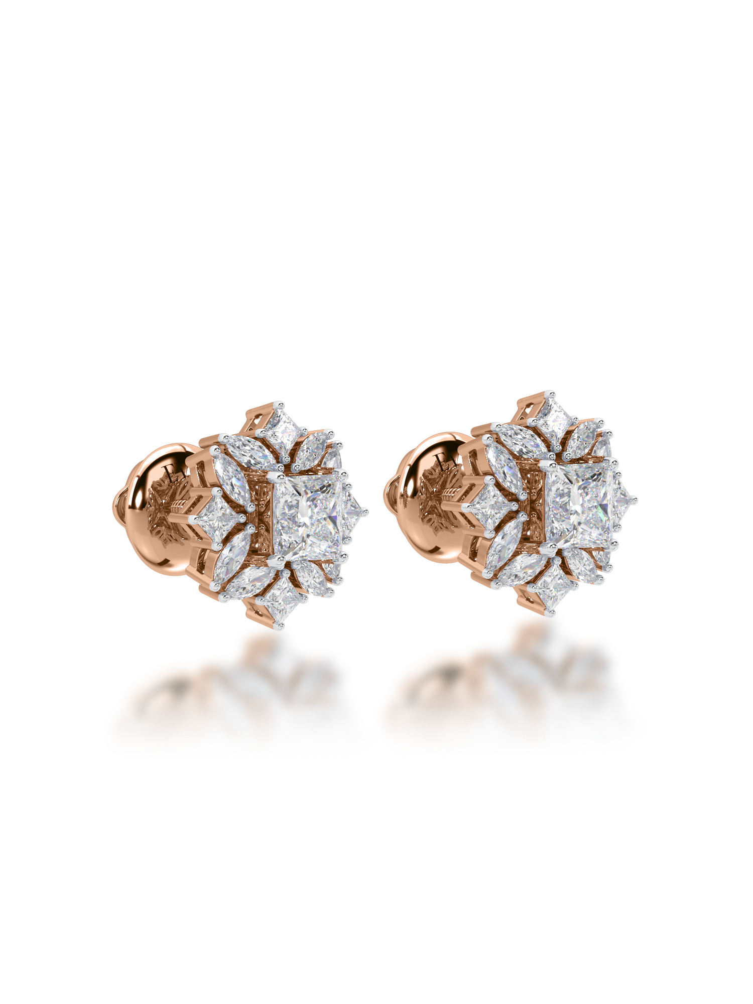 Jardin Diamond Earrings - Evol Jewels