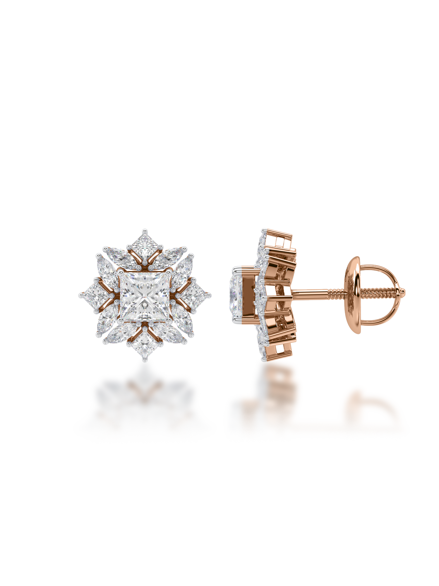Jardin Diamond Earrings - Evol Jewels