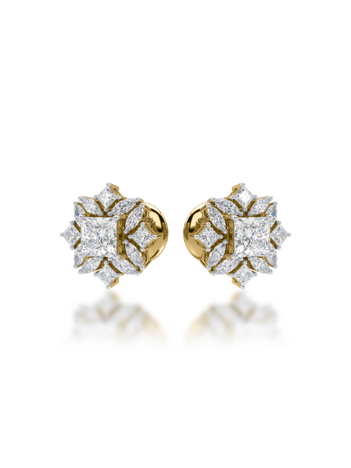 Jardin Diamond Earrings - Evol Jewels
