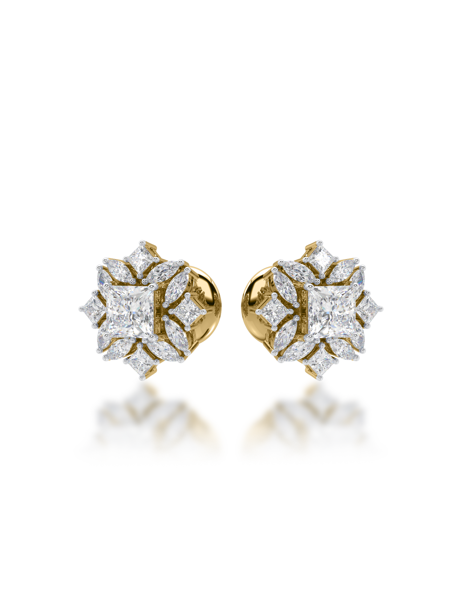 Jardin Diamond Earrings - Evol Jewels