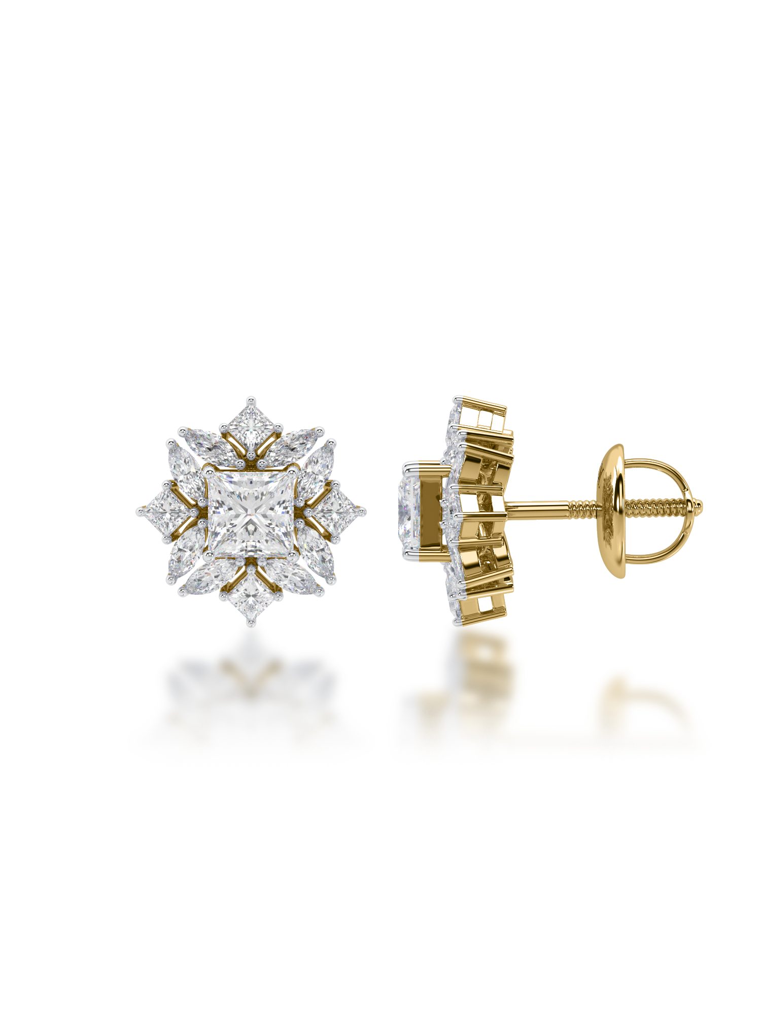 Jardin Diamond Earrings - Evol Jewels