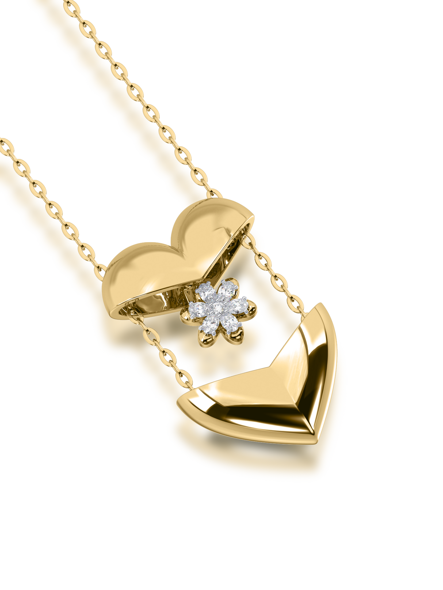 Nurturing Heart Diamond Pendant - Evol Jewels