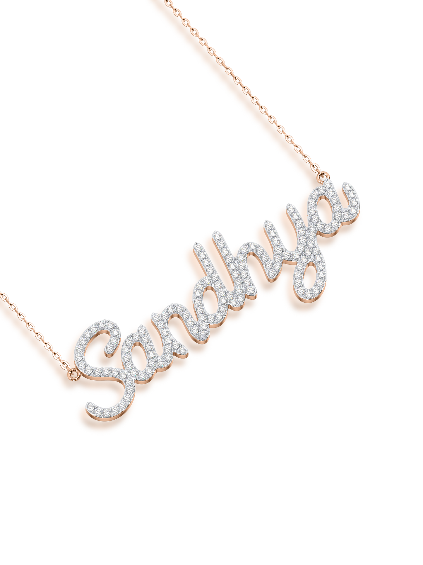 Bespoke Diamond Name Necklace - Evol Jewels