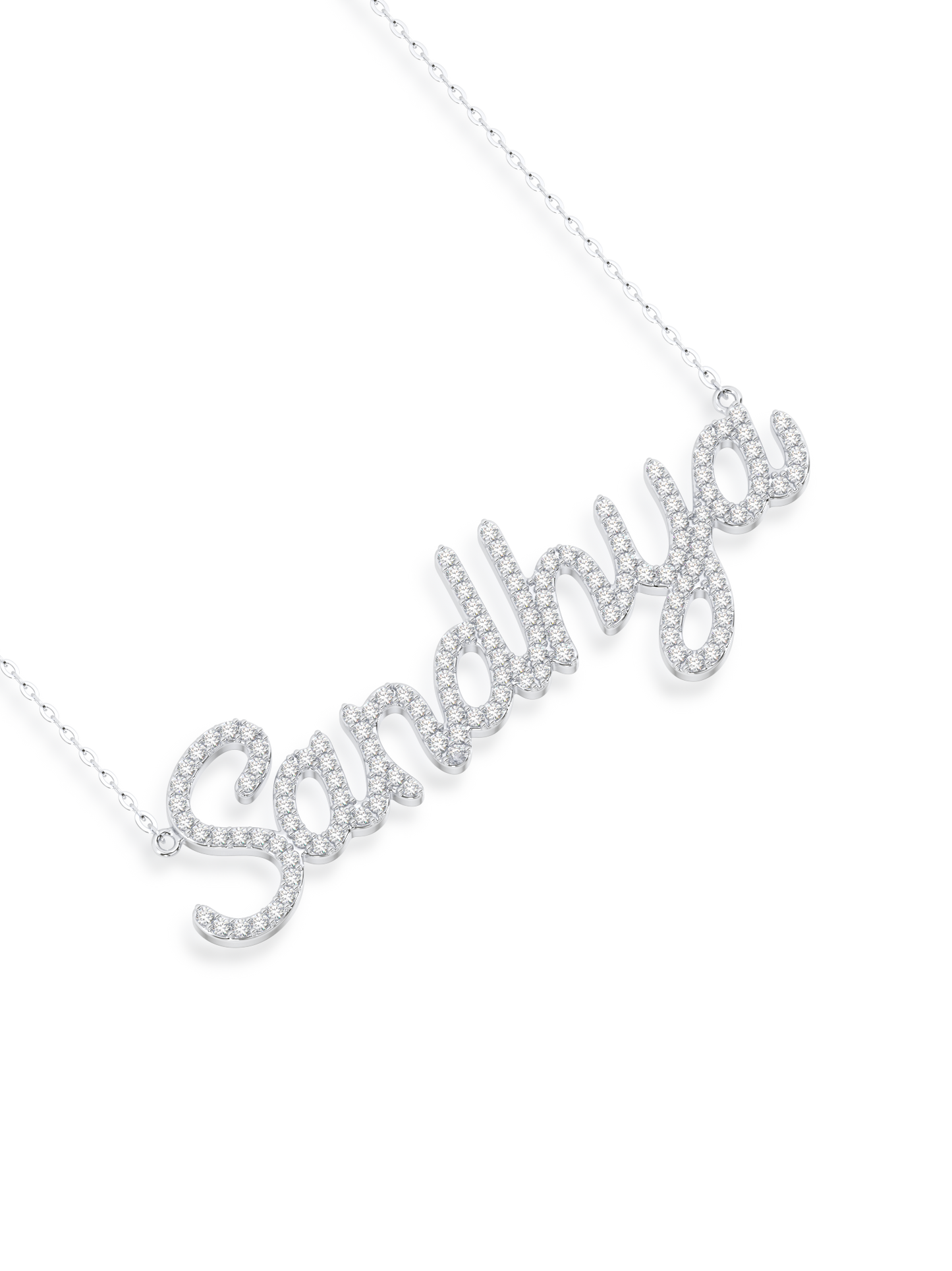 Bespoke Diamond Name Necklace - Evol Jewels