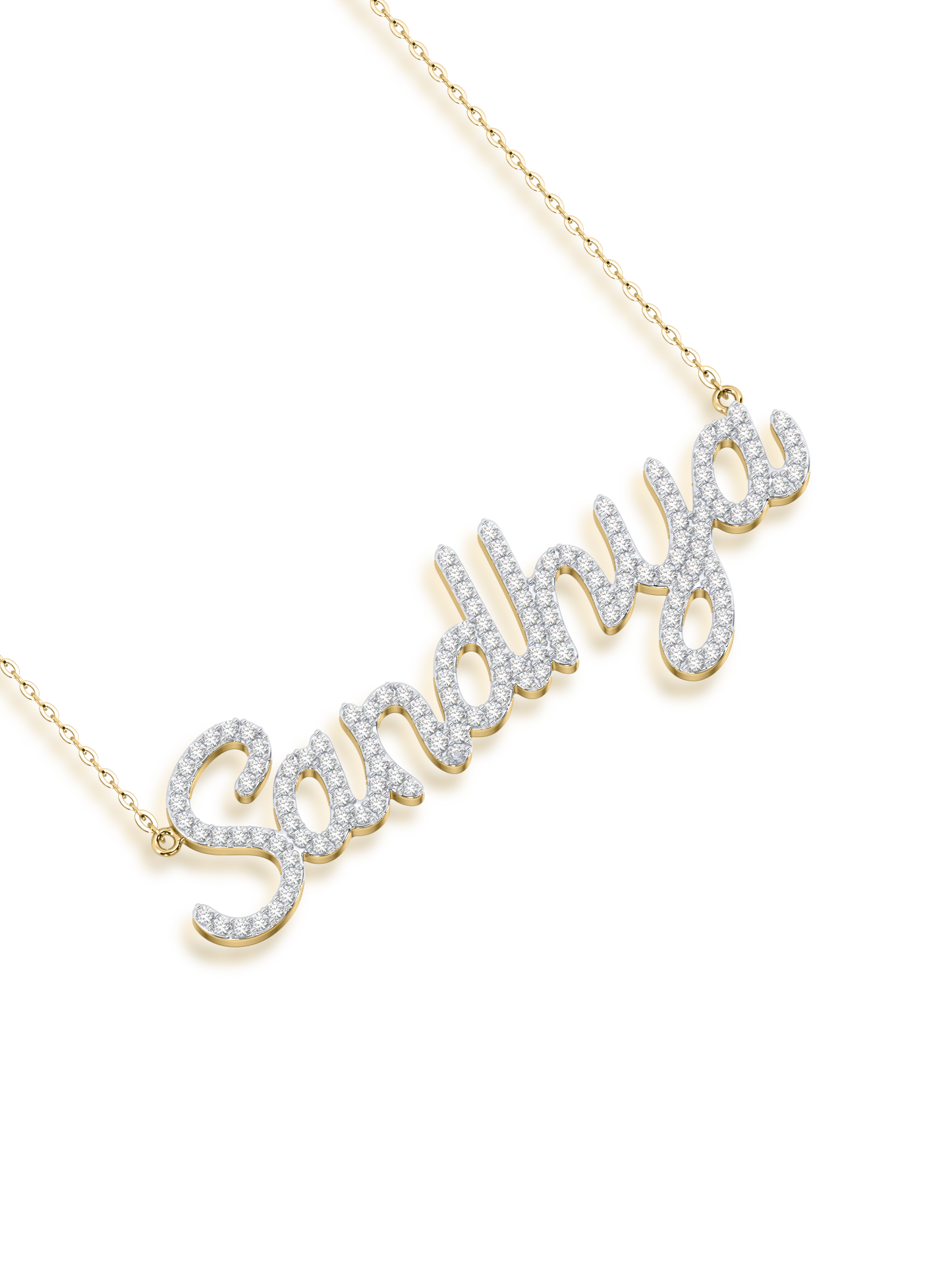 Bespoke Diamond Name Necklace - Evol Jewels