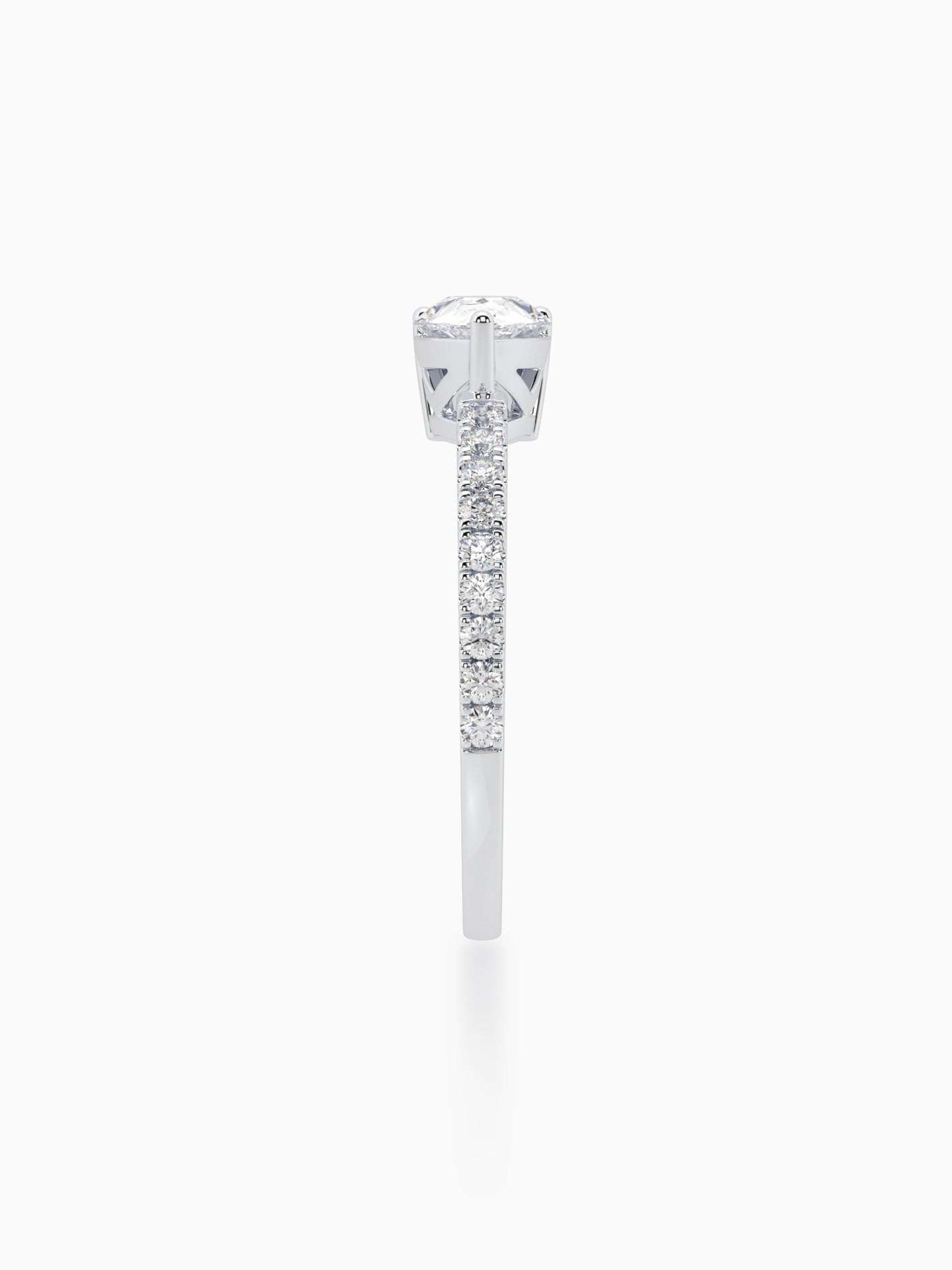Pear Diamond Accent Ring - Evol Jewels