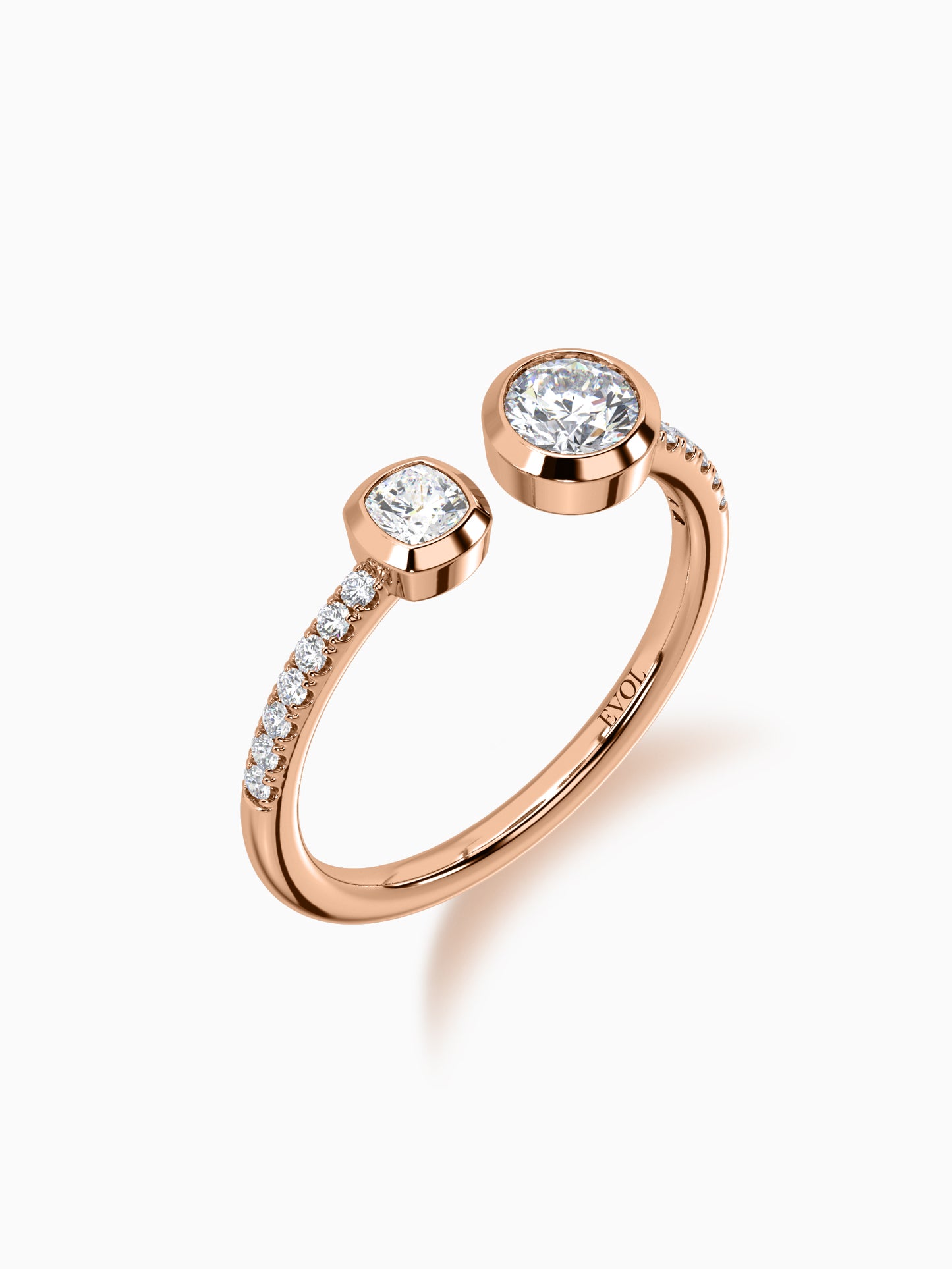 Meet Cute Duo Diamond Ring - Evol Jewels