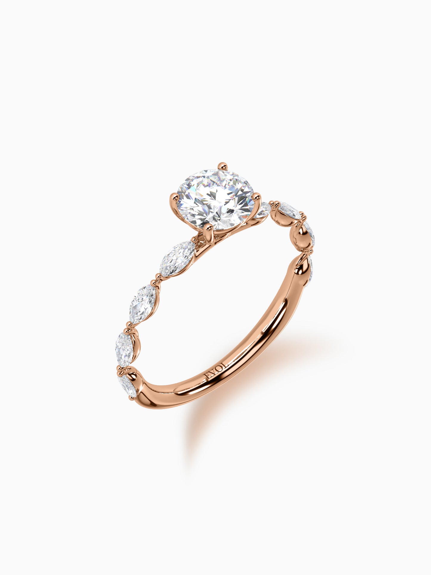 Glowing horizon diamond ring - Evol Jewels