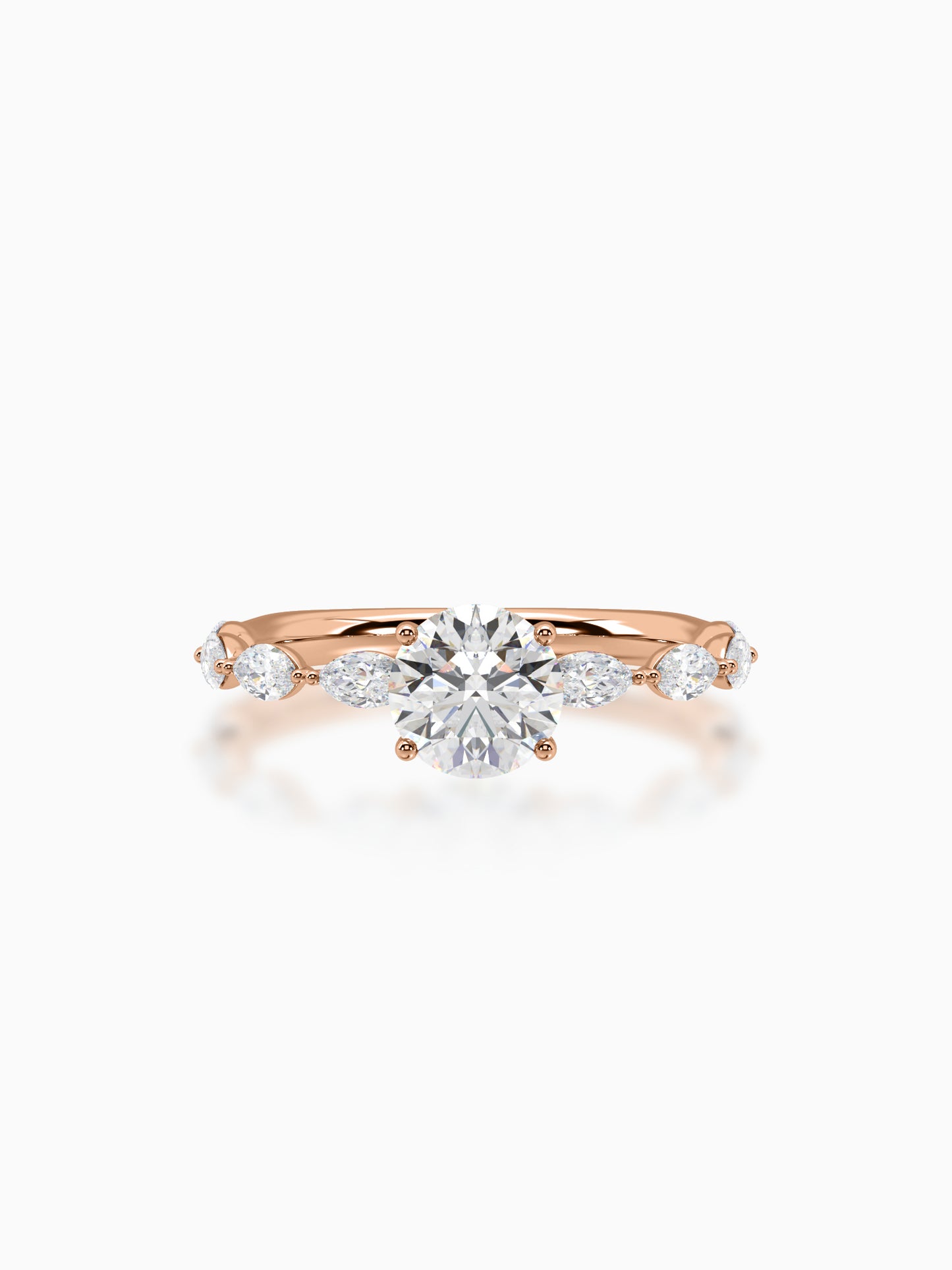Glowing horizon diamond ring - Evol Jewels