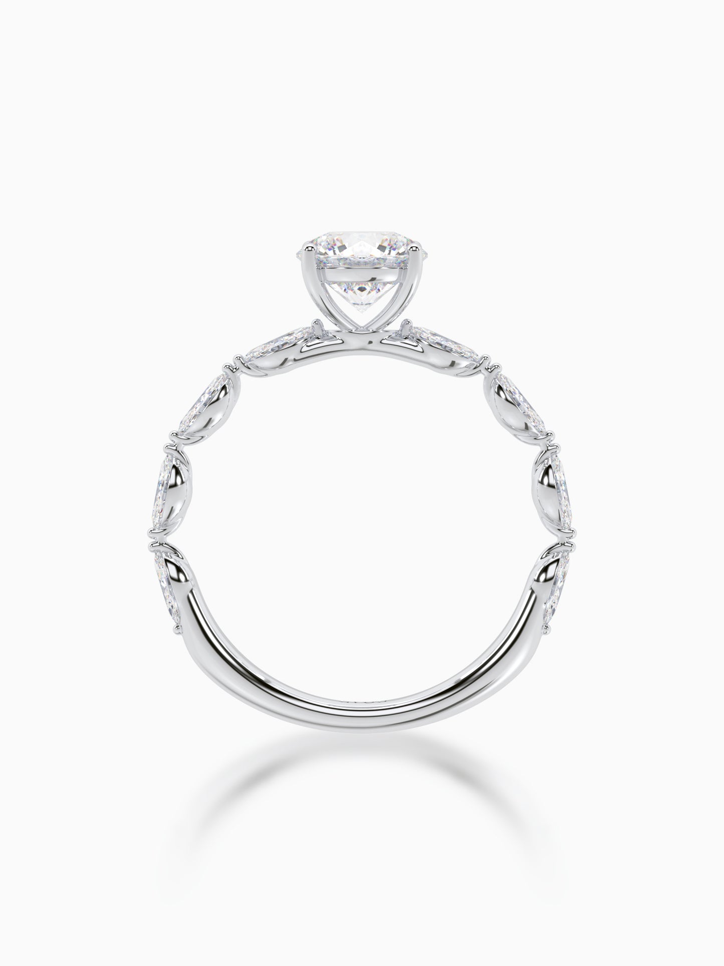 Glowing horizon diamond ring - Evol Jewels