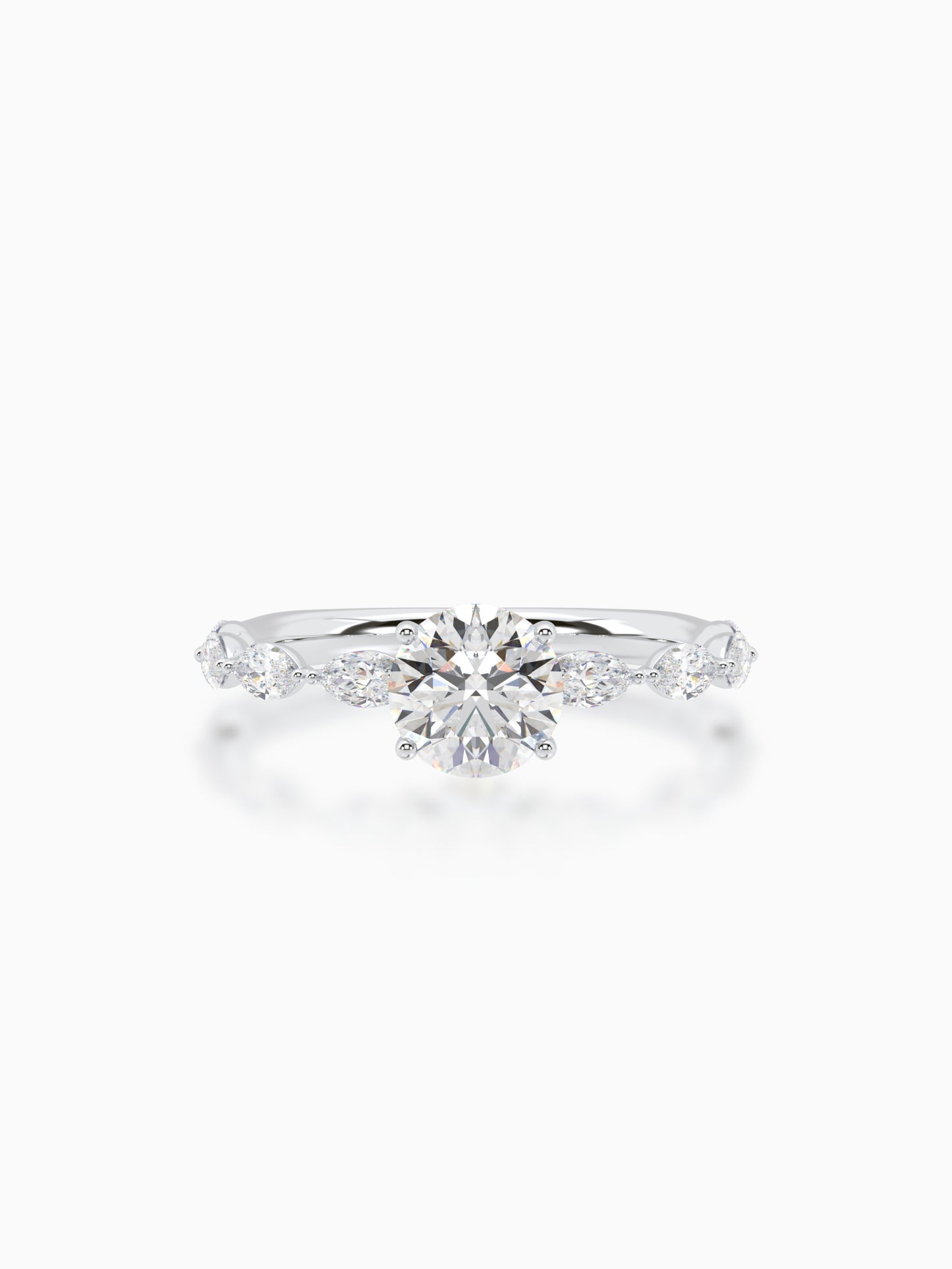 Glowing horizon diamond ring - Evol Jewels