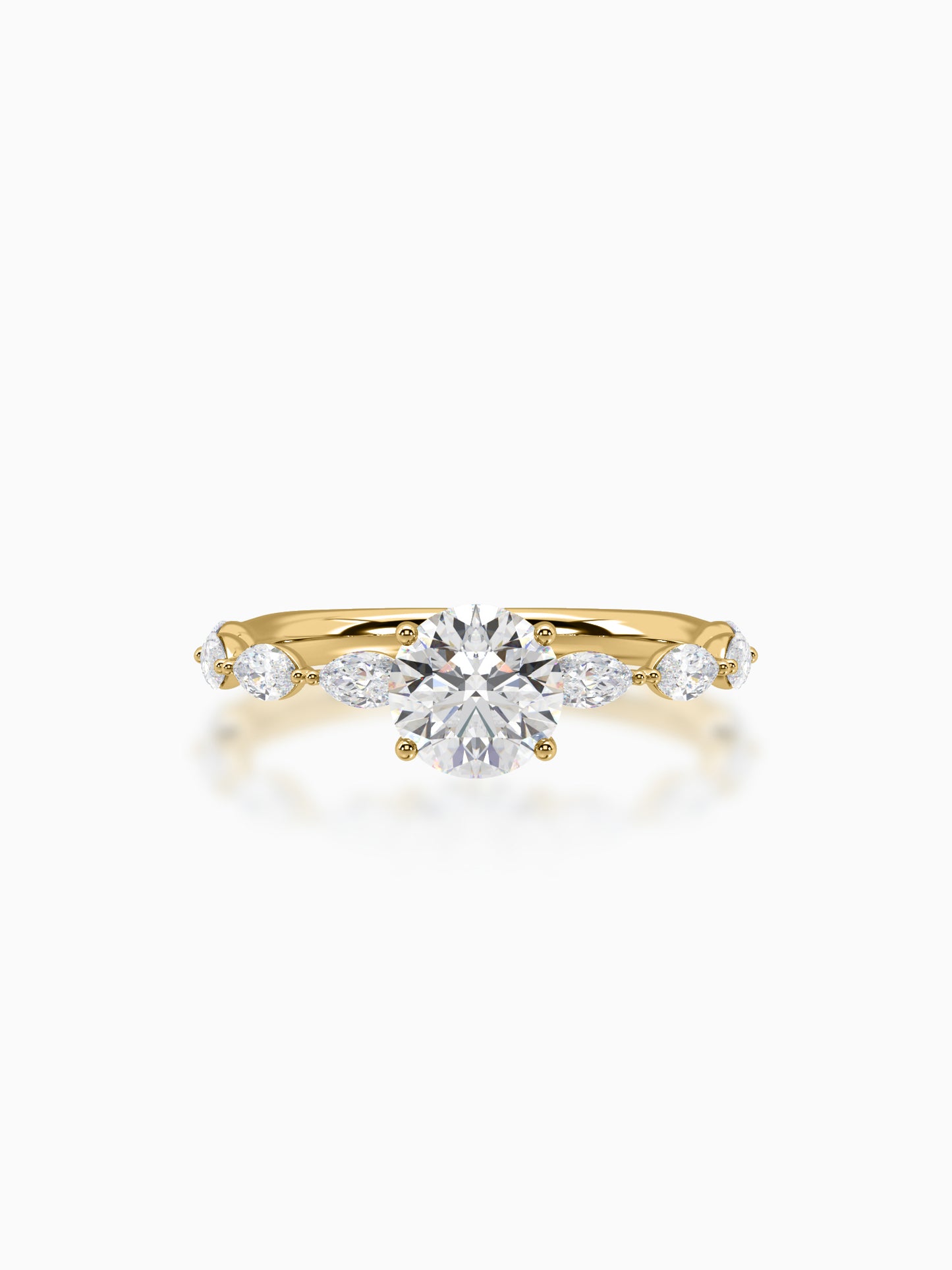 Glowing horizon diamond ring - Evol Jewels