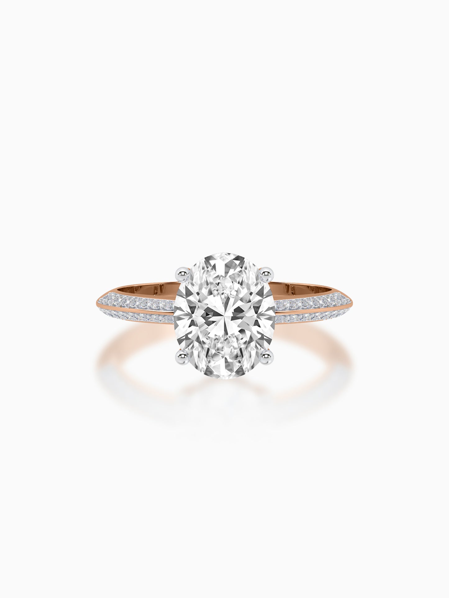 Radiant bloom diamond ring