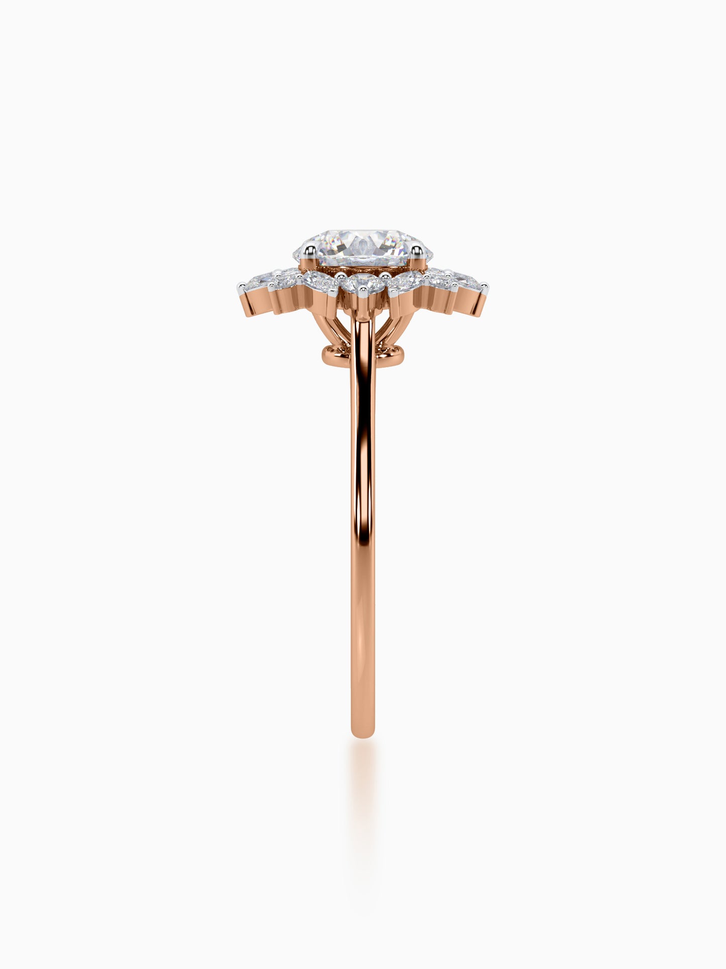 Timeless floral diamond ring