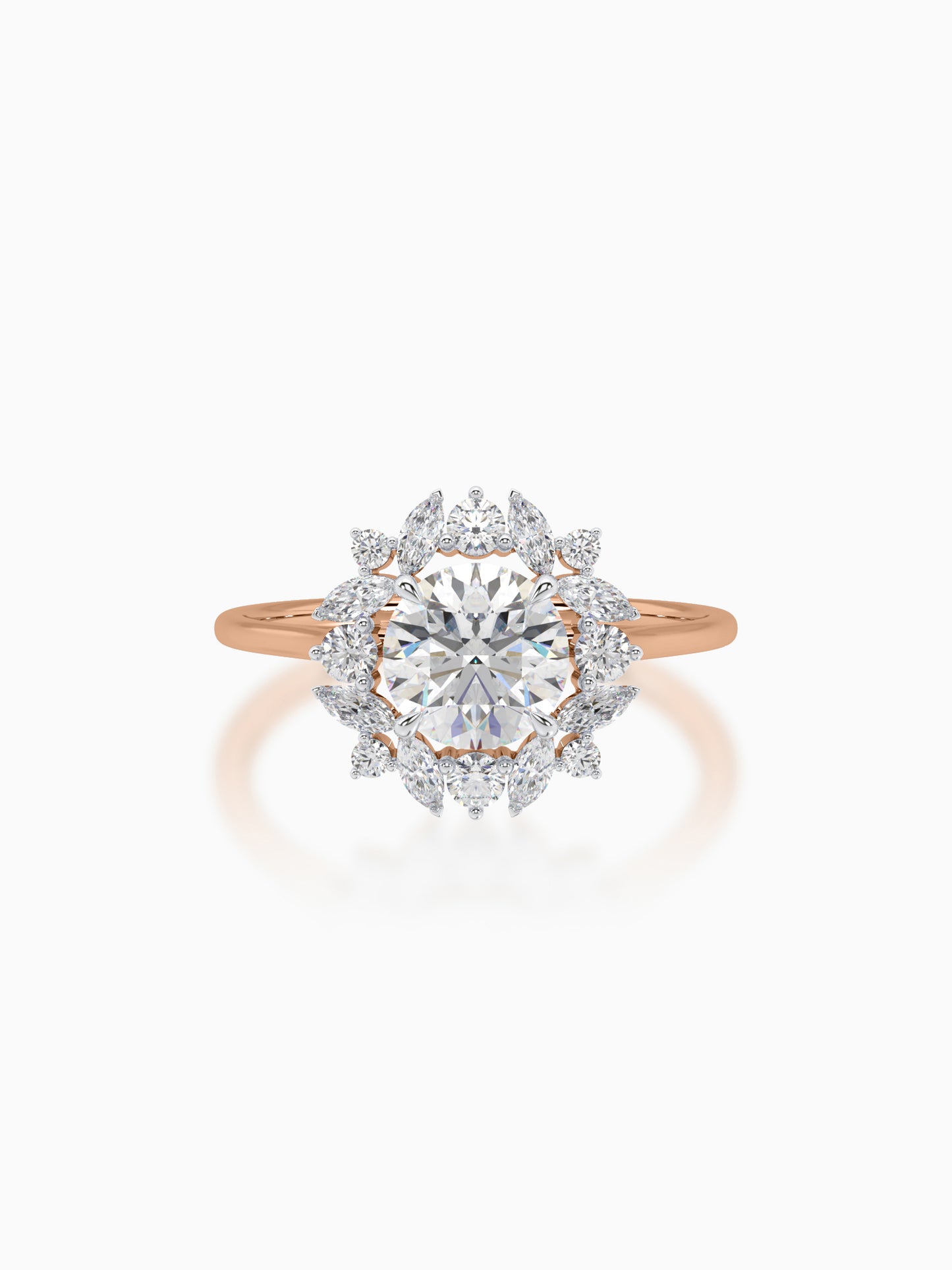 Timeless floral diamond ring - Evol Jewels