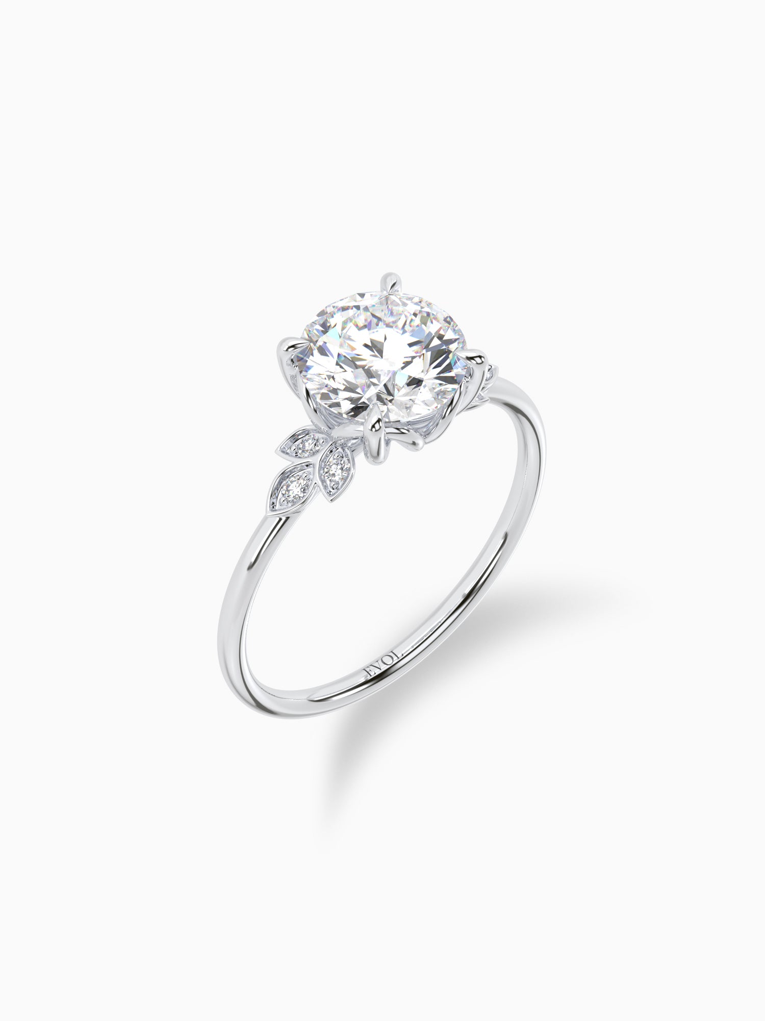 Nature's embrace diamond ring - Evol Jewels