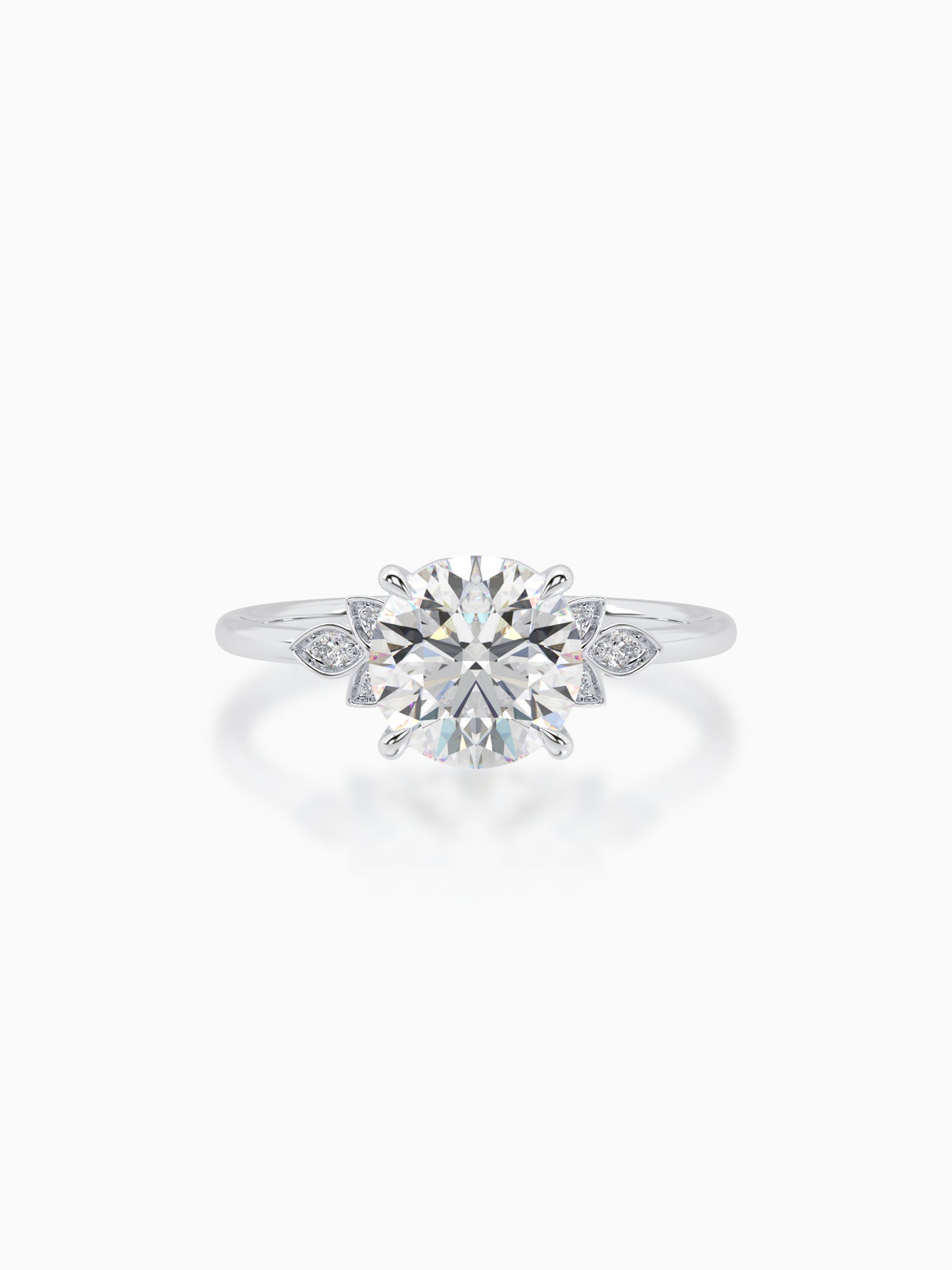 Nature's embrace diamond ring - Evol Jewels