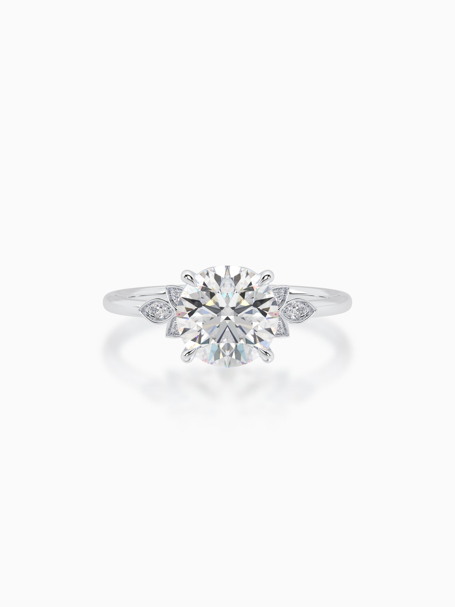 Nature's embrace diamond ring - Evol Jewels
