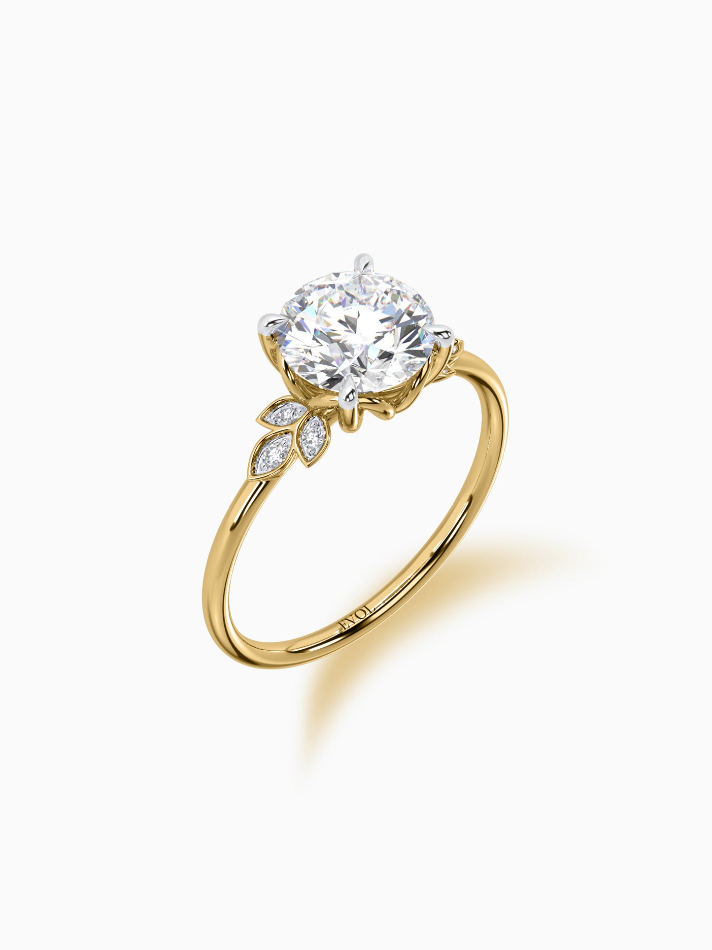 Nature's embrace diamond ring - Evol Jewels